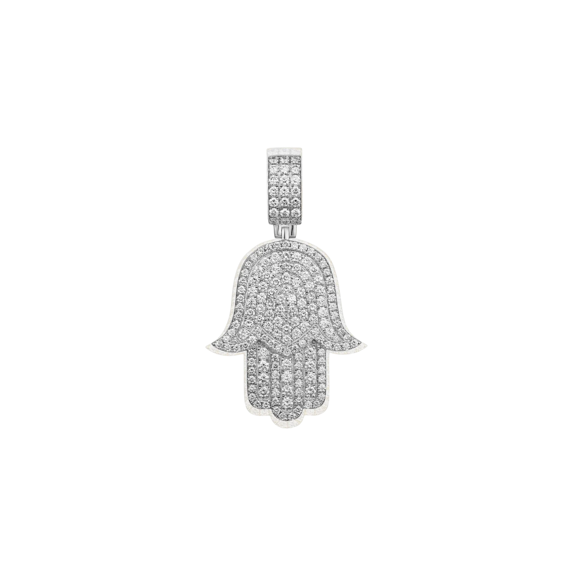 Fatima's Diamond Hand Pendant