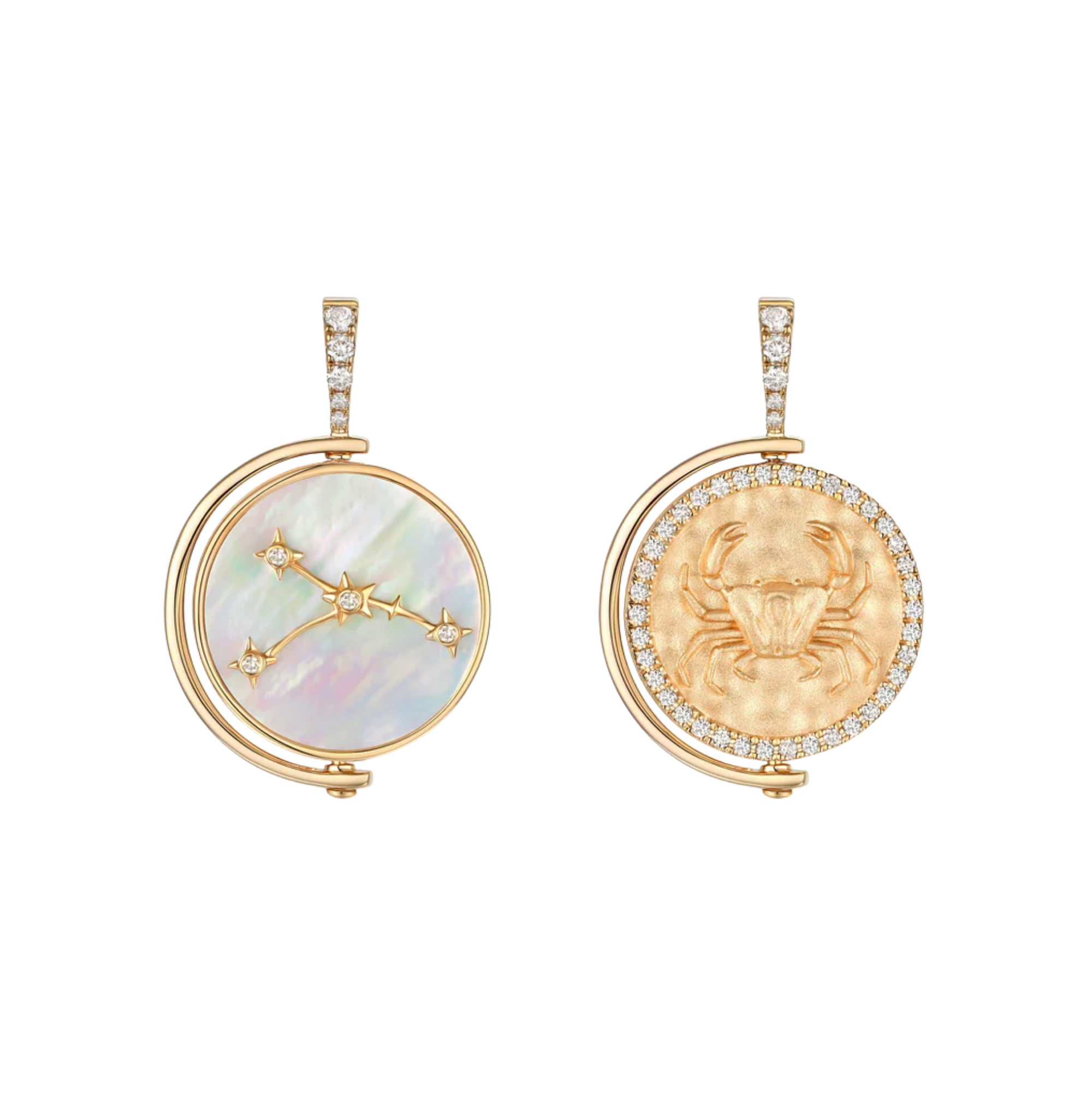 Cancer Diamond Constellation Pendant