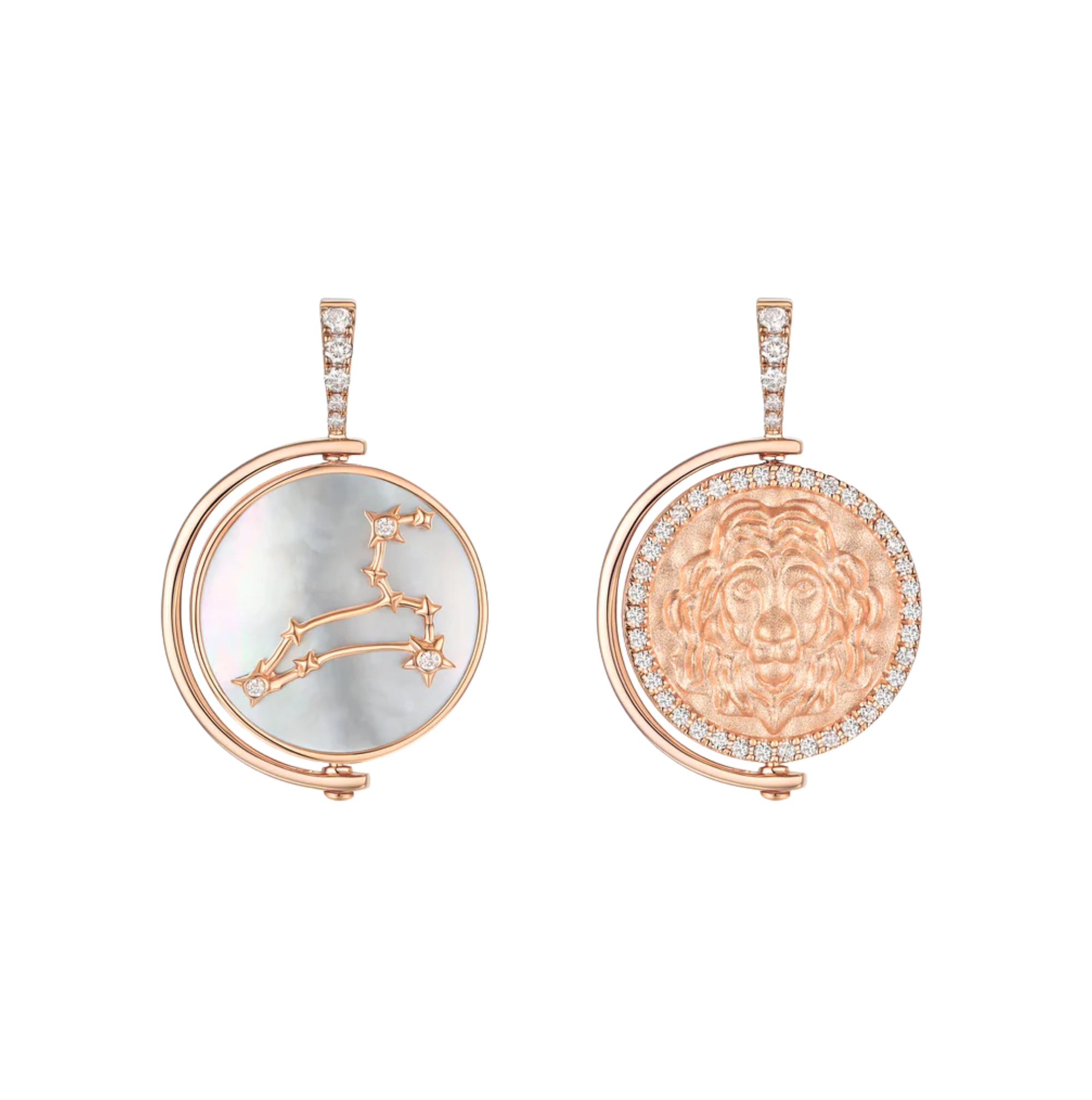 Leo Diamond Constellation Pendant