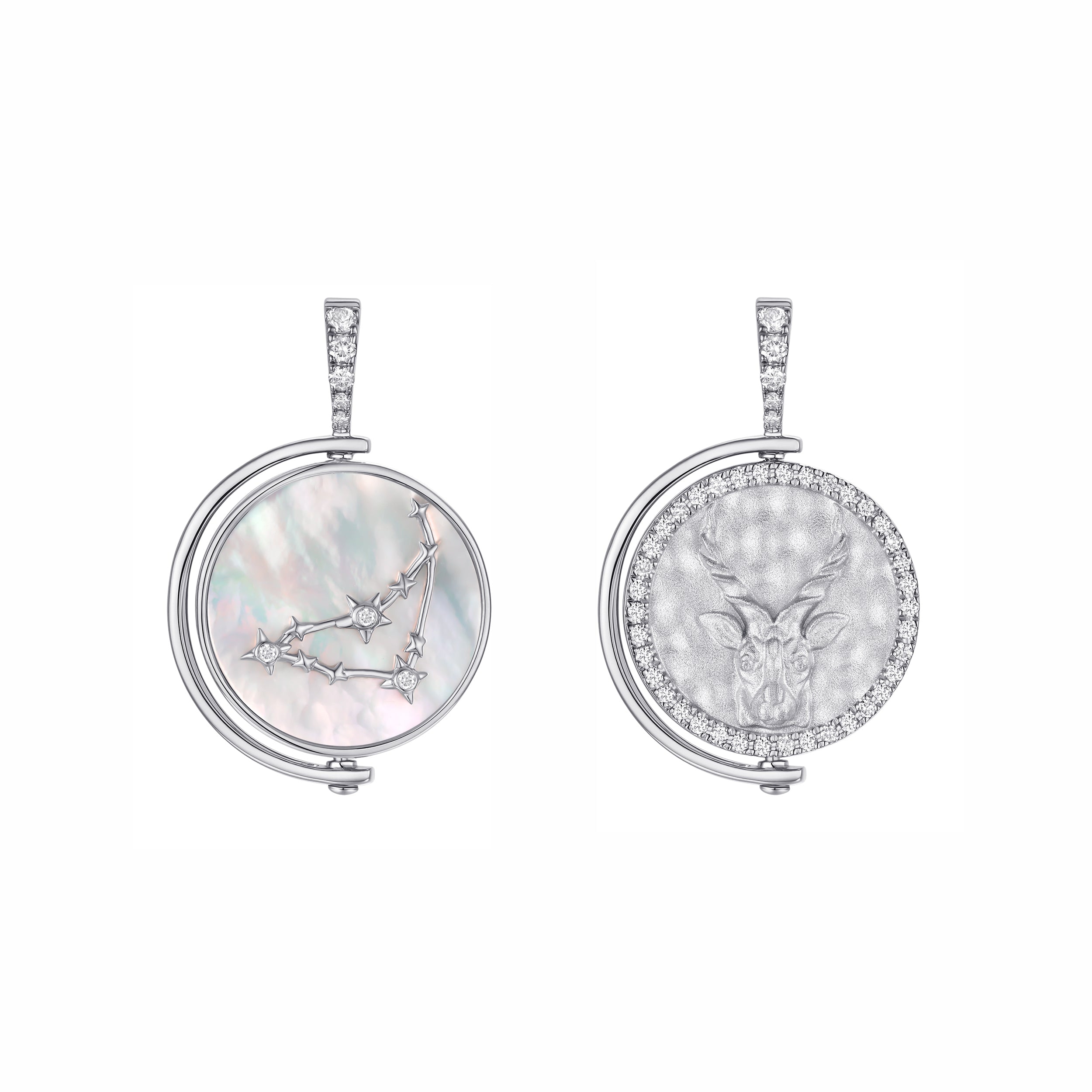 Capricorn Diamond Constellation Pendant