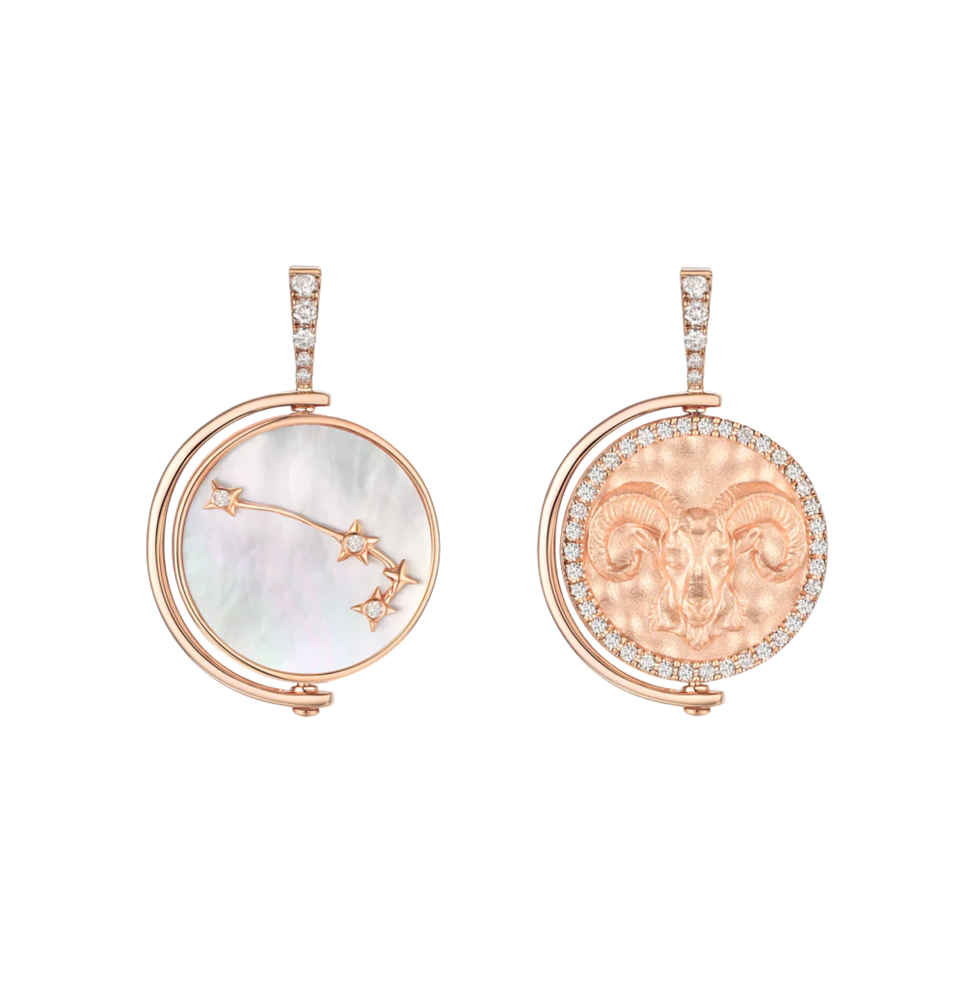 Aries Diamond Constellation Pendant