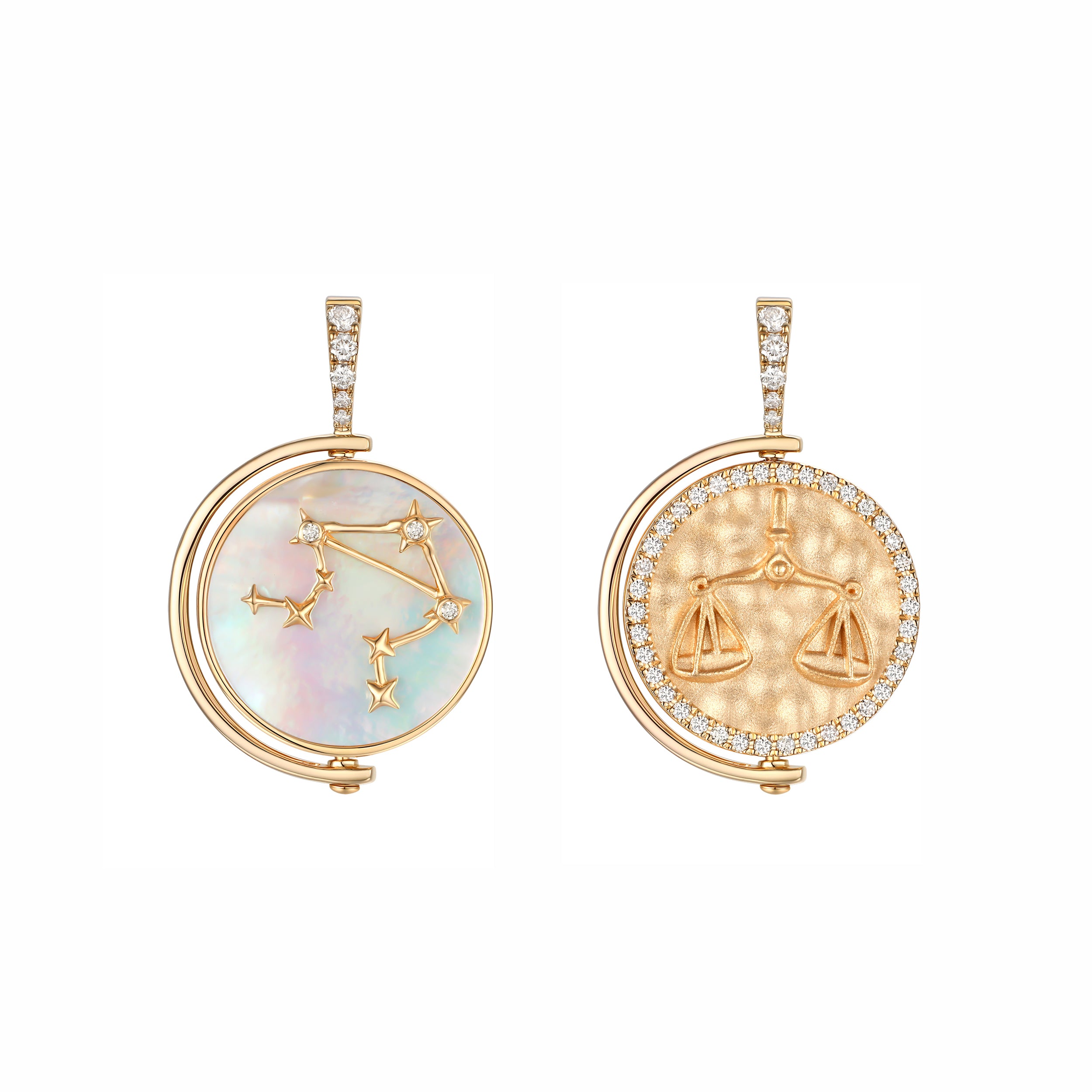 Libra Diamond Constellation Pendant