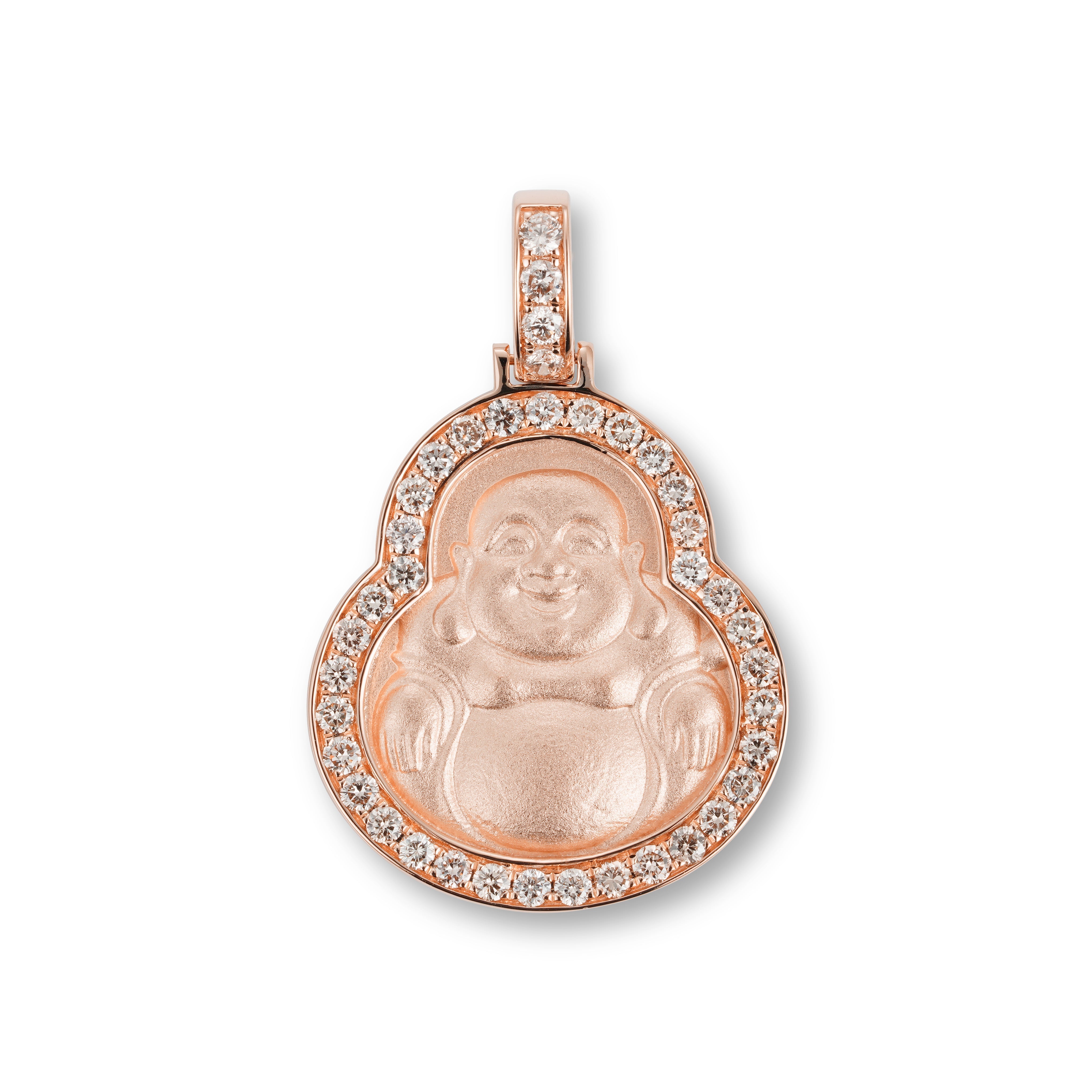 Golden Buddha Diamond Pendant