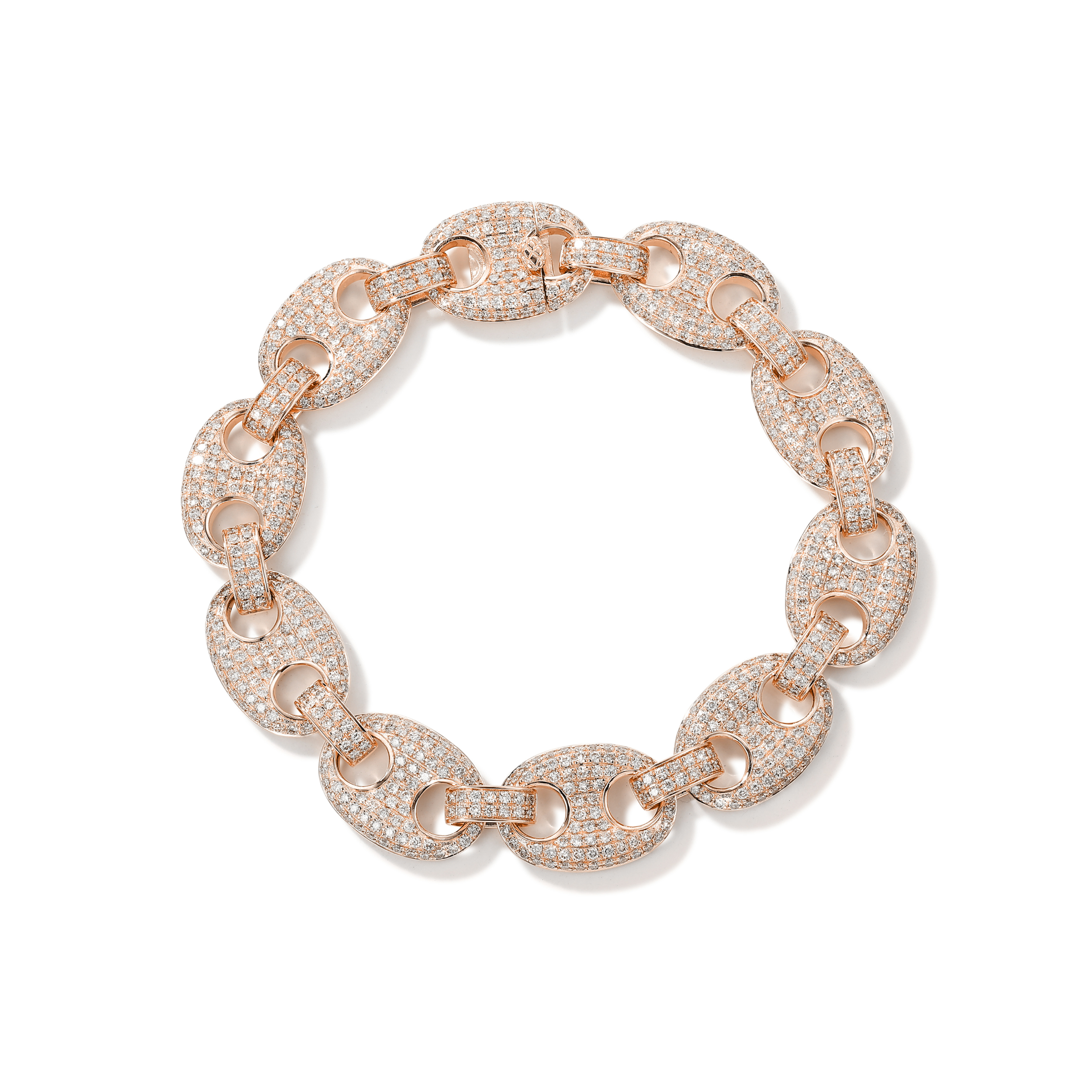 13mm Iced Out Gucci Link Bracelet