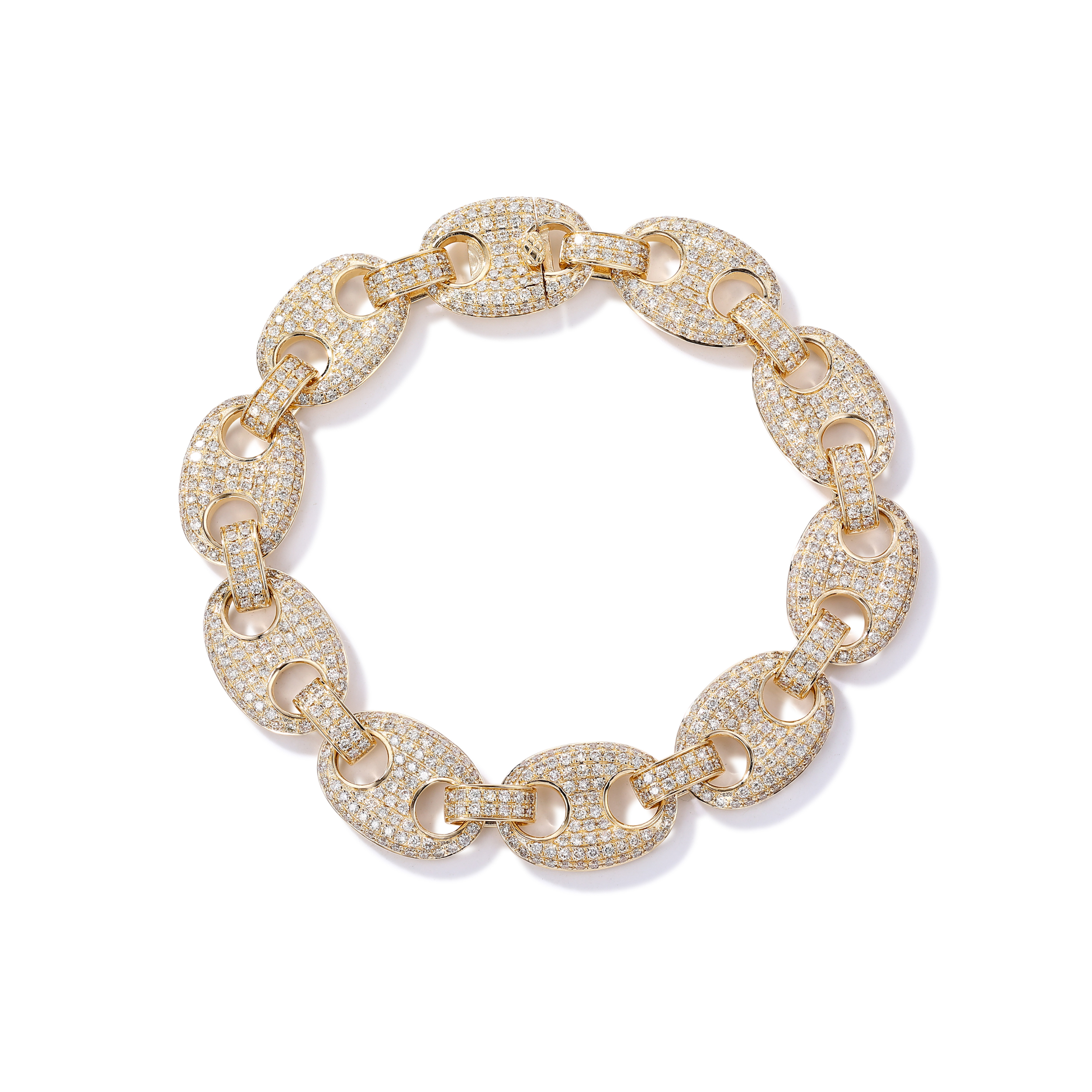 13mm Iced Out Gucci Link Bracelet