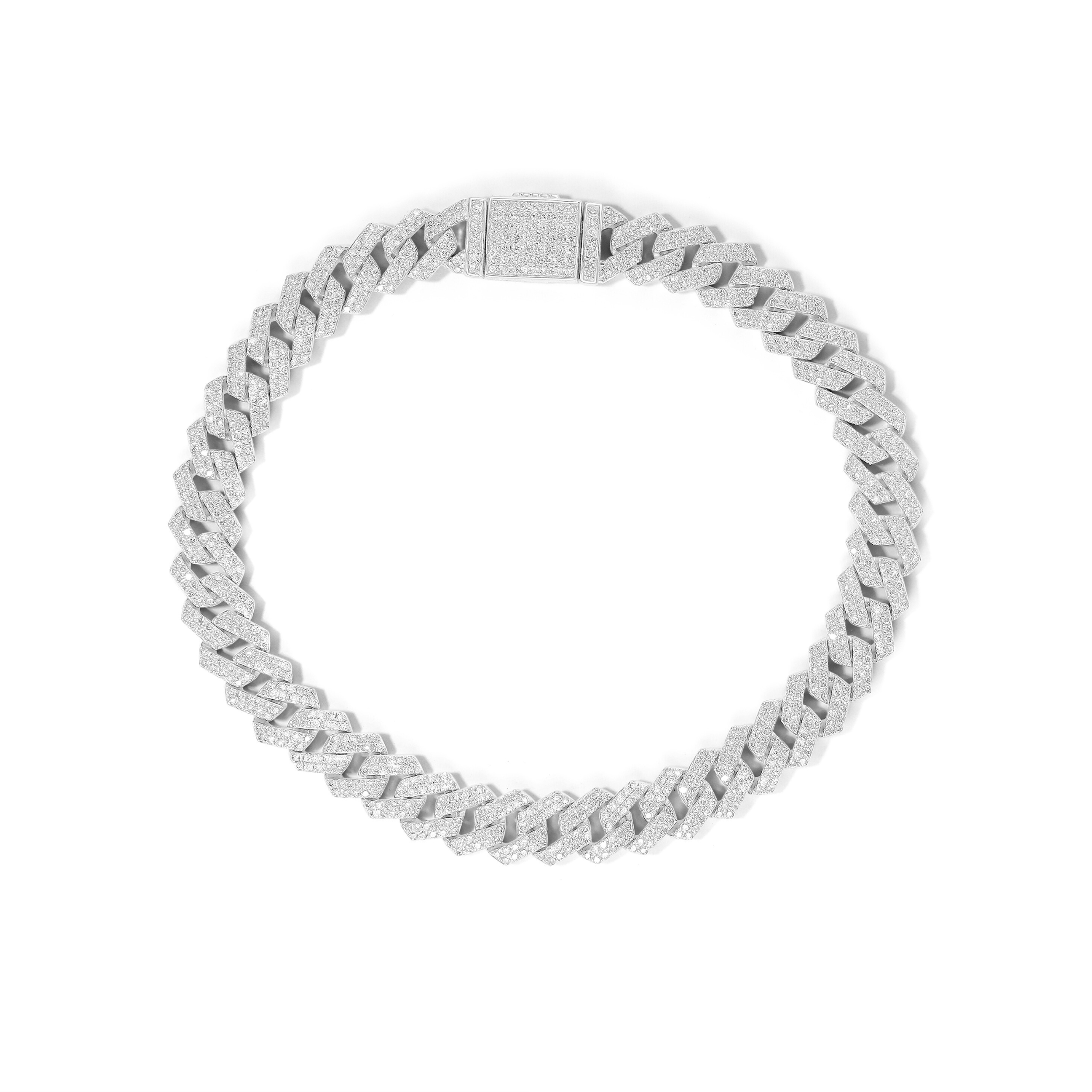 8mm Iced Out Miami Cuban Bracelet