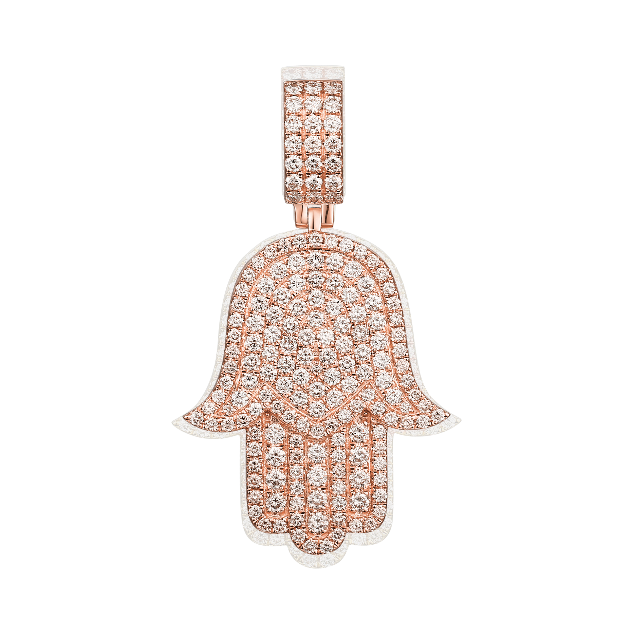 Fatima's Diamond Hand Pendant