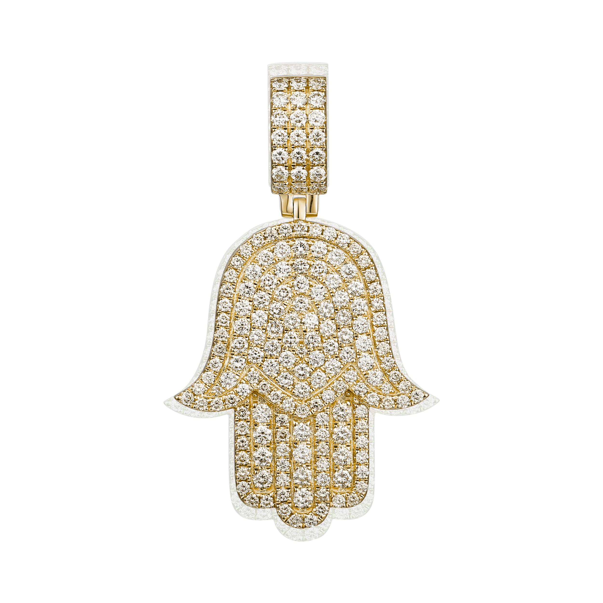 Fatima's Diamond Hand Pendant