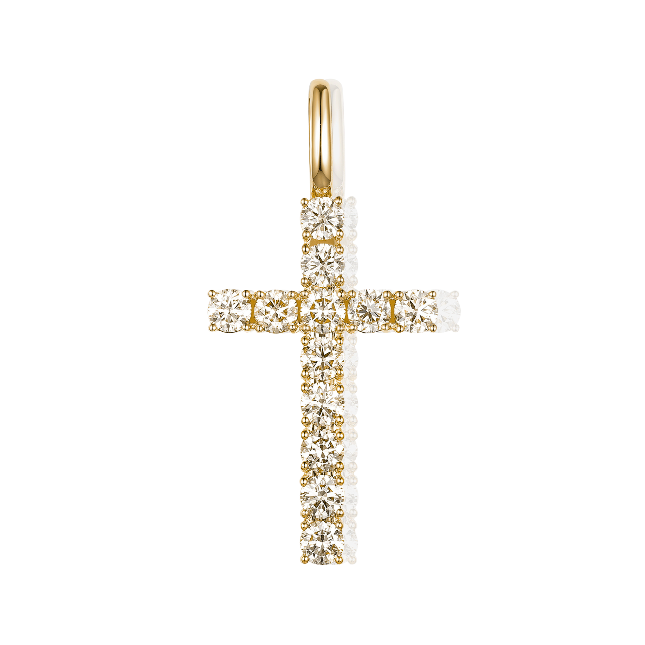 Classic Pave Diamond Cross Pendant