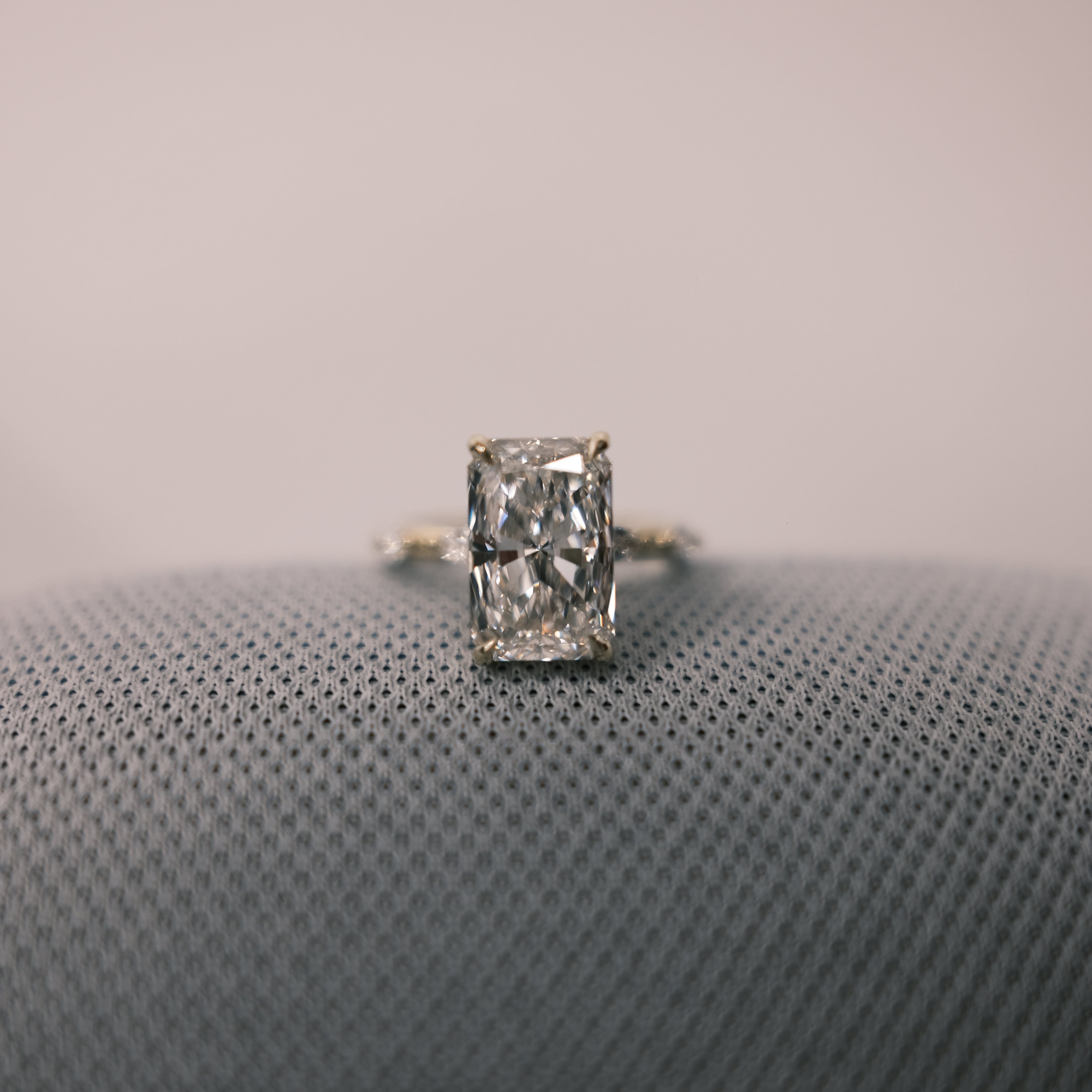 MB Solitaire Engagement ring top view