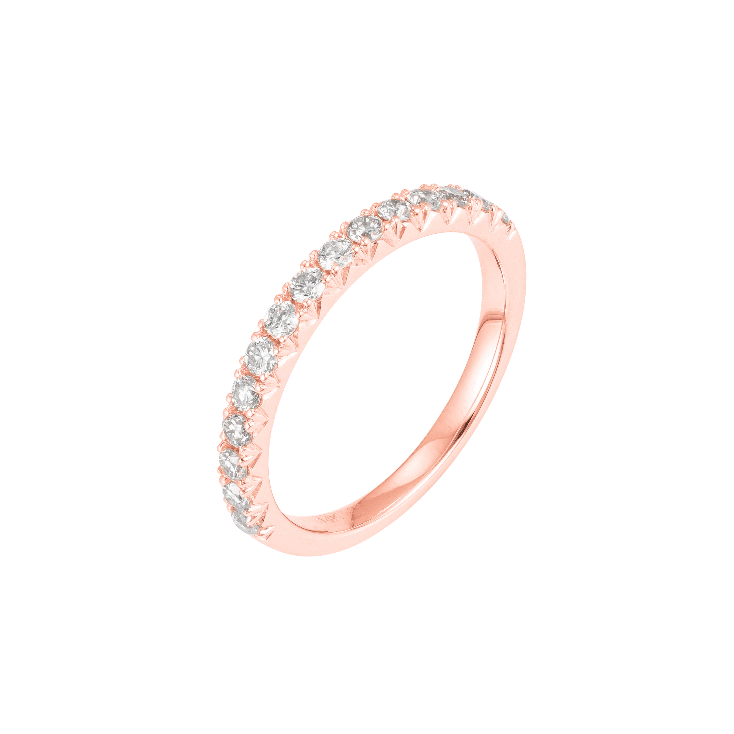 Radiant Reflections Half Eternity Ring