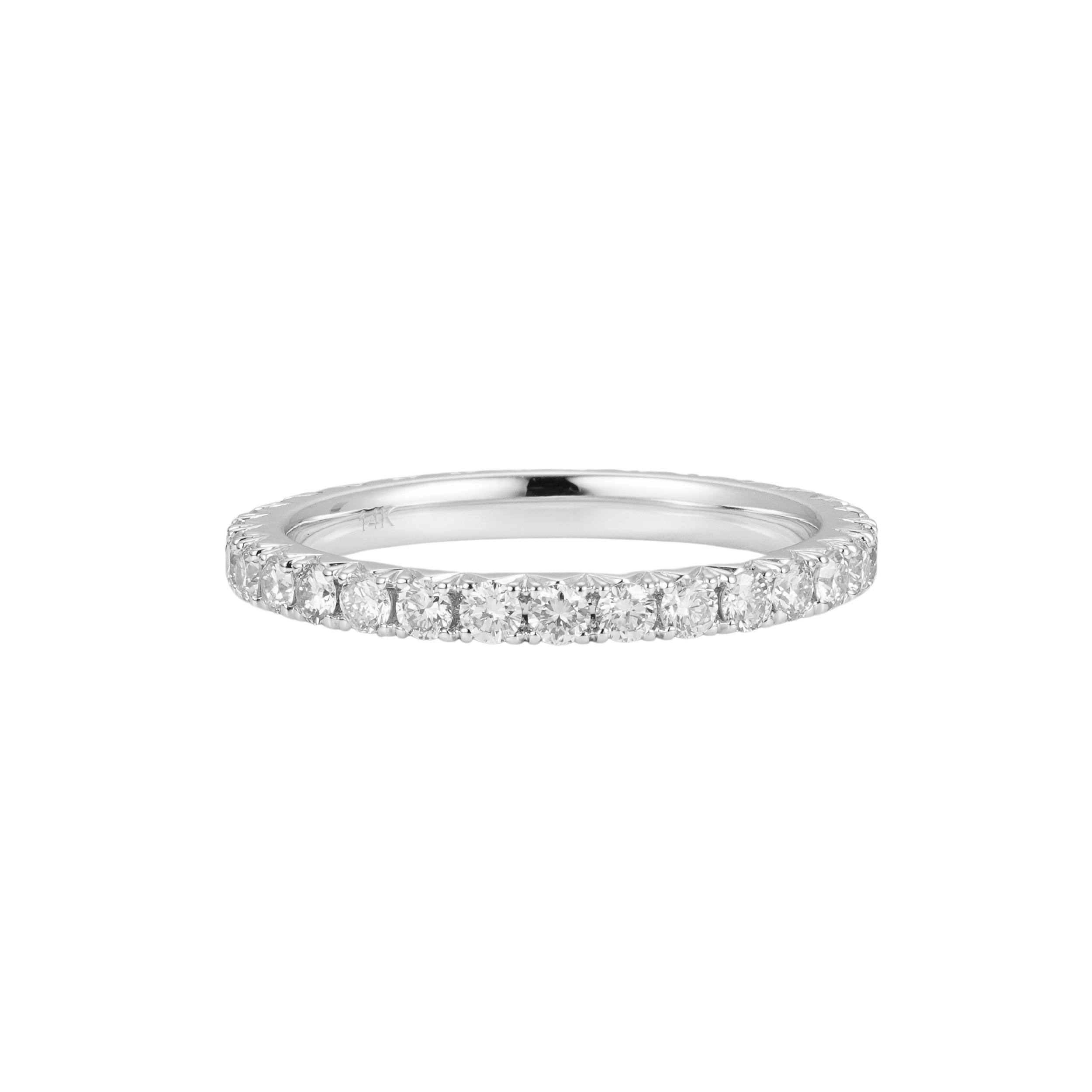 Radiant Reflections Half Eternity Ring