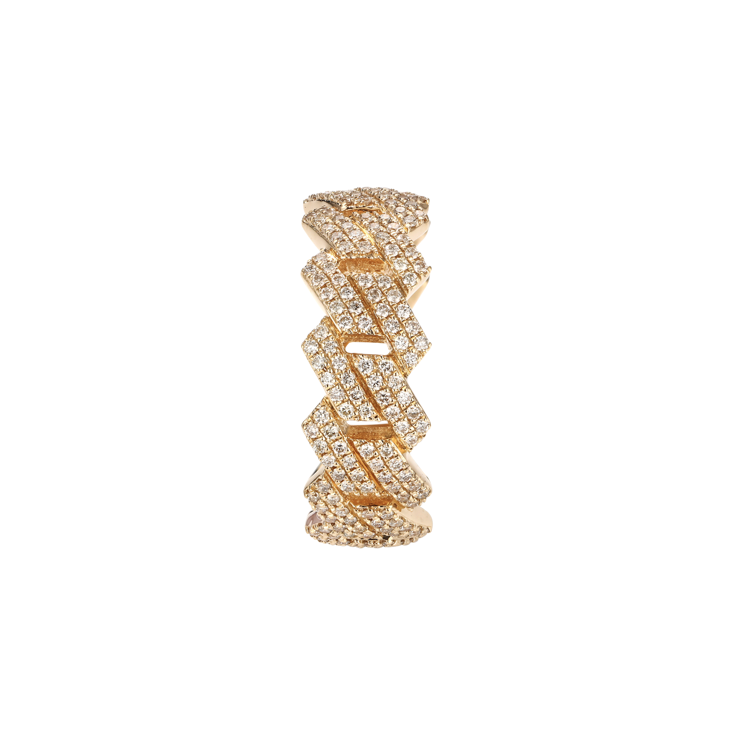 Miami Cuban Link Diamond Eternity Ring