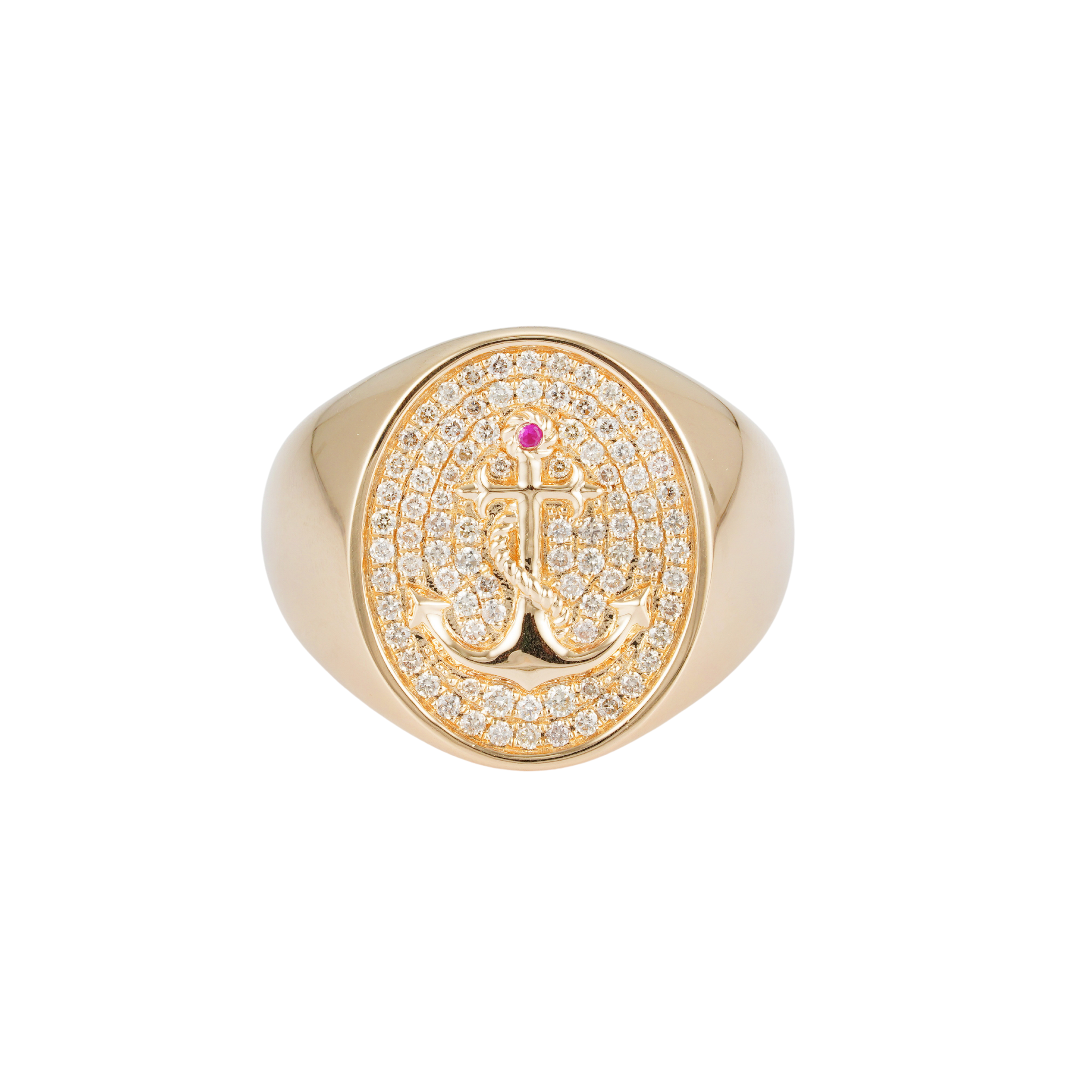 Mariner's Diamond Signet Ring