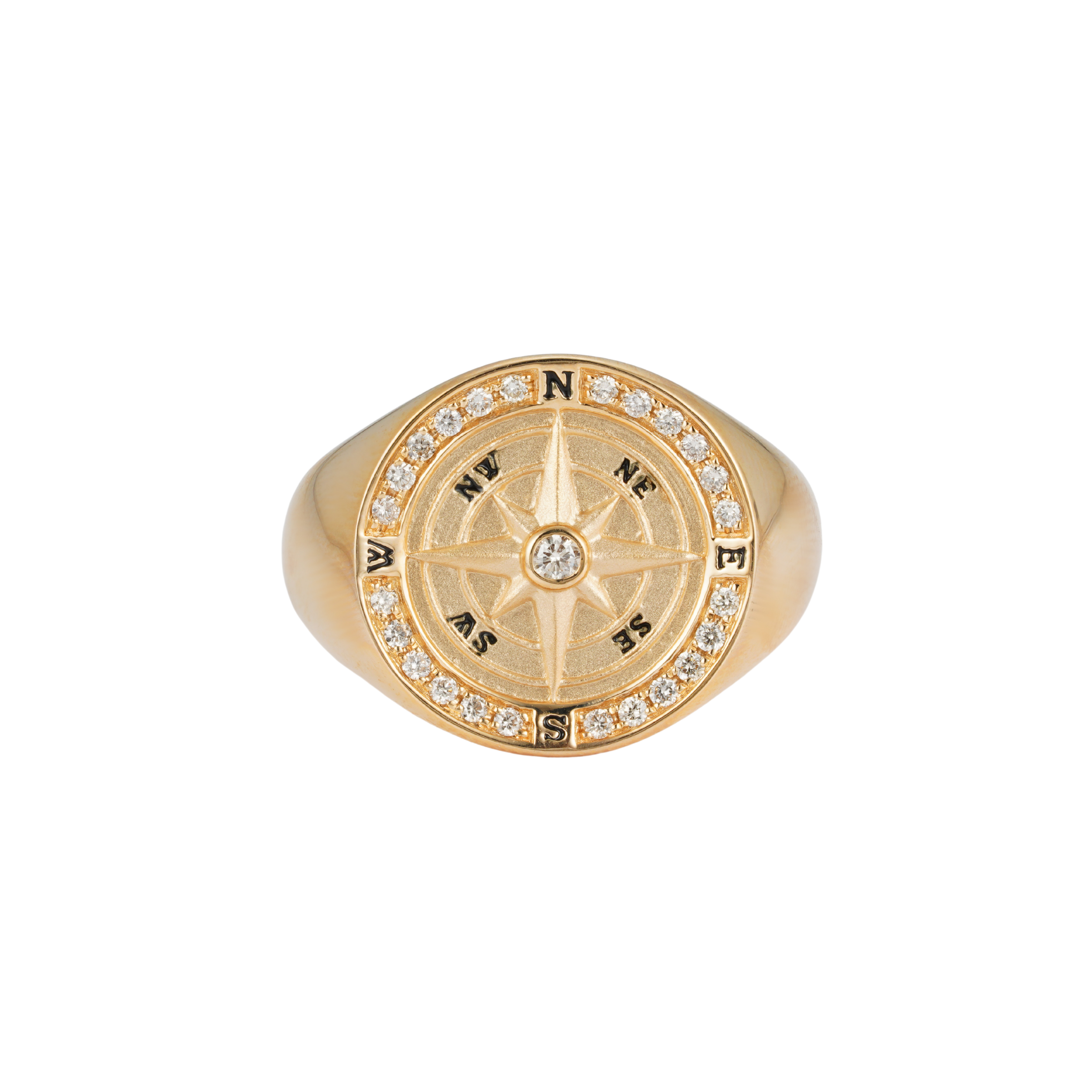 Navigator Diamond Signet Ring