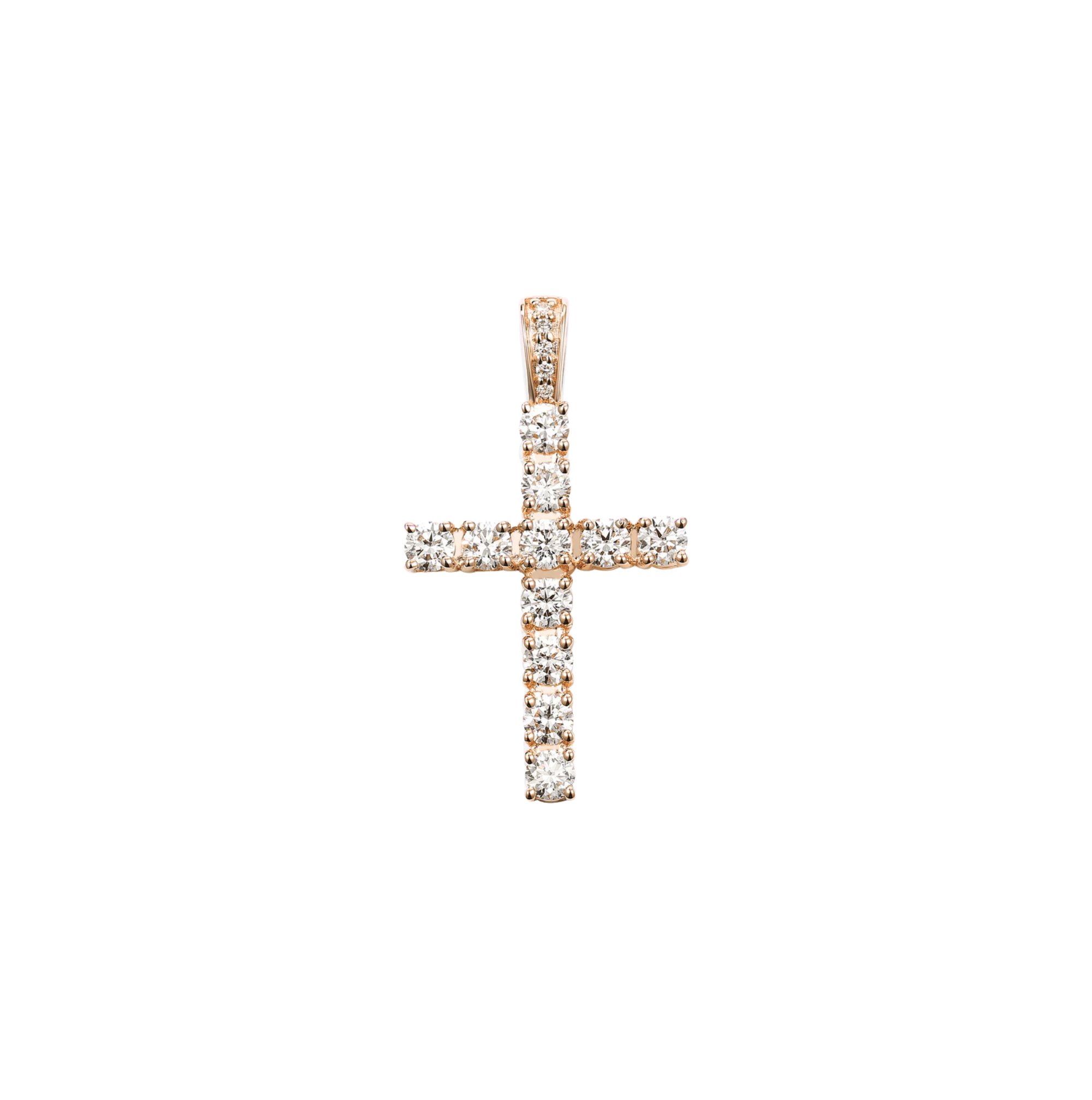 Divine Radiance Cross Diamond Pendant