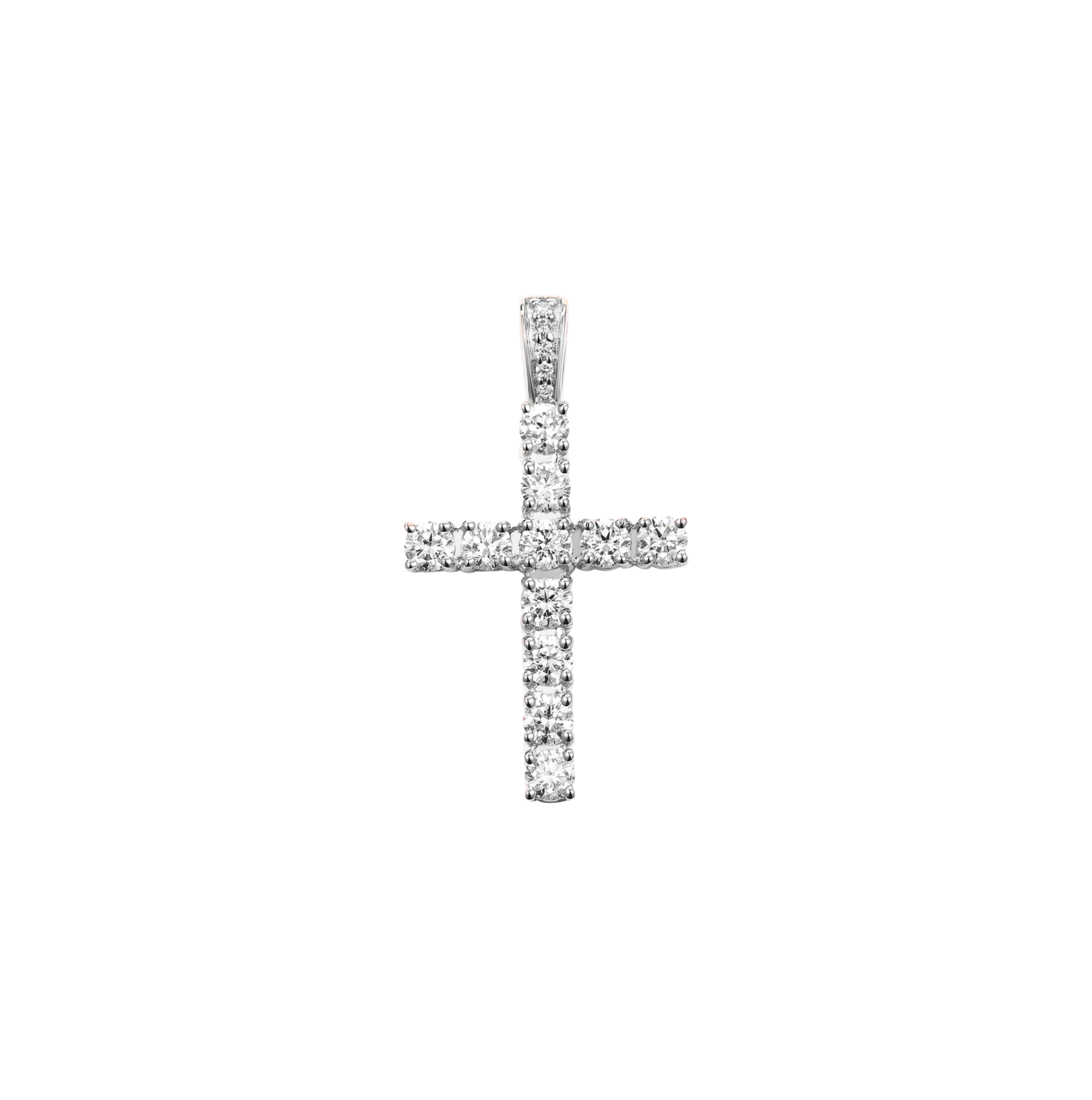 Divine Radiance Cross Diamond Pendant