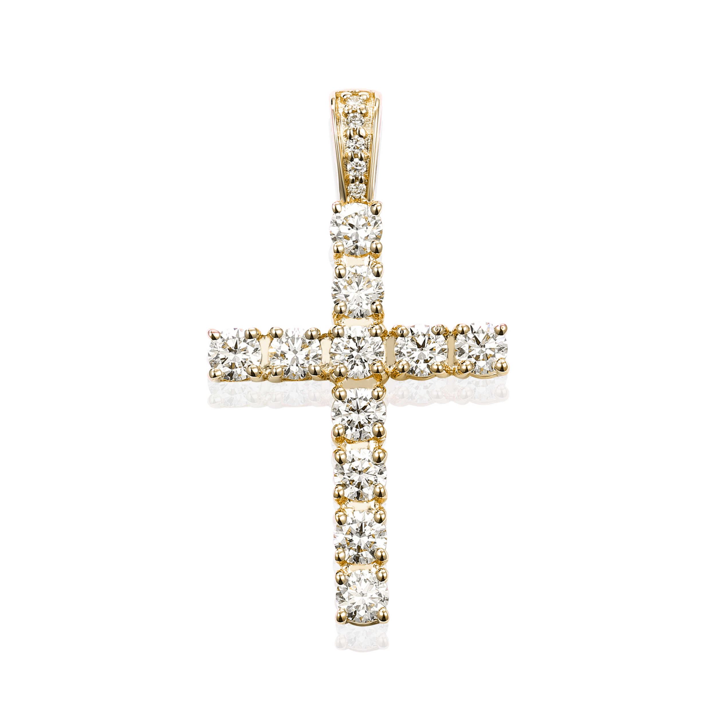 Divine Radiance Cross Diamond Pendant