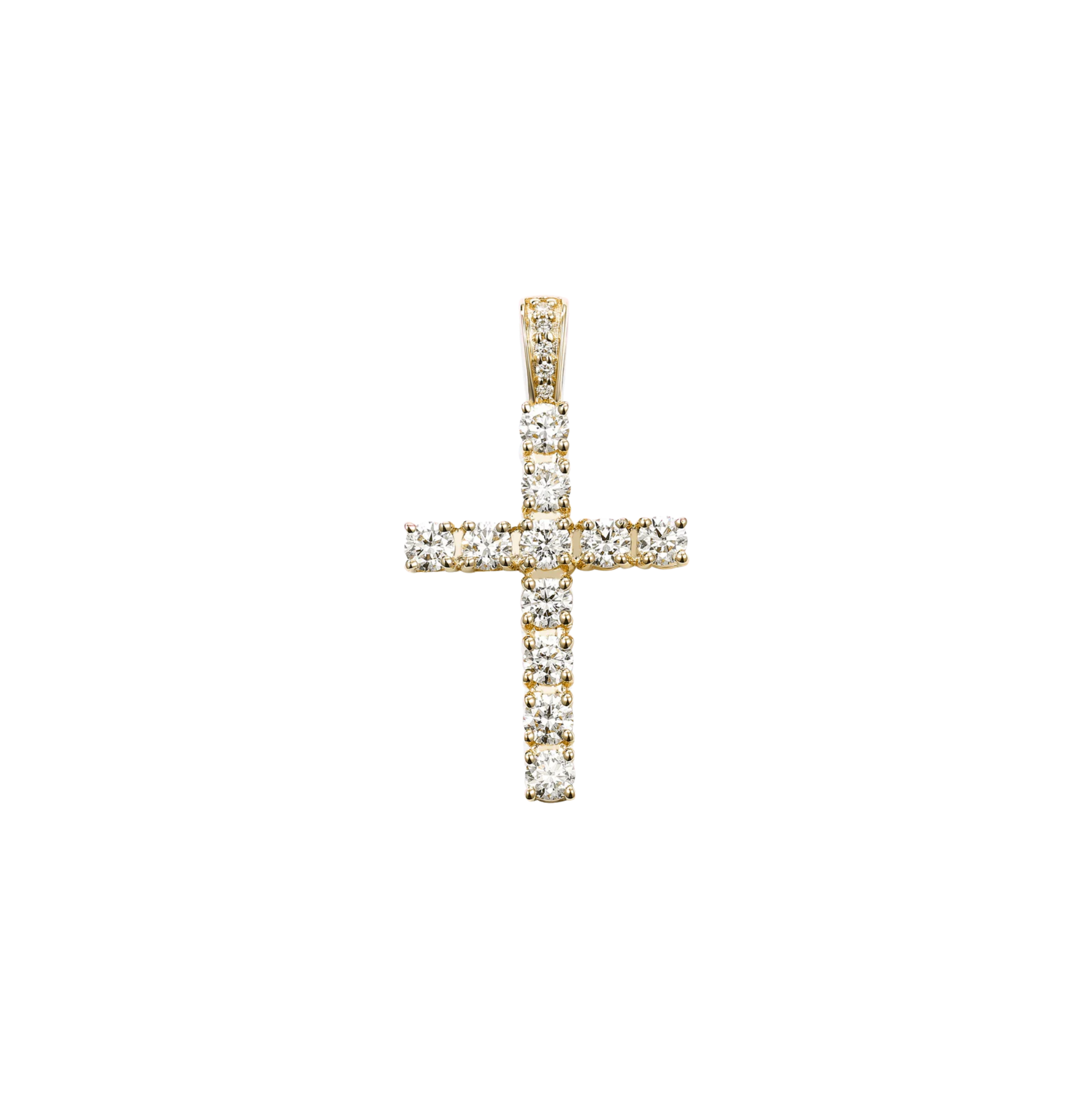 Divine Radiance Cross Diamond Pendant