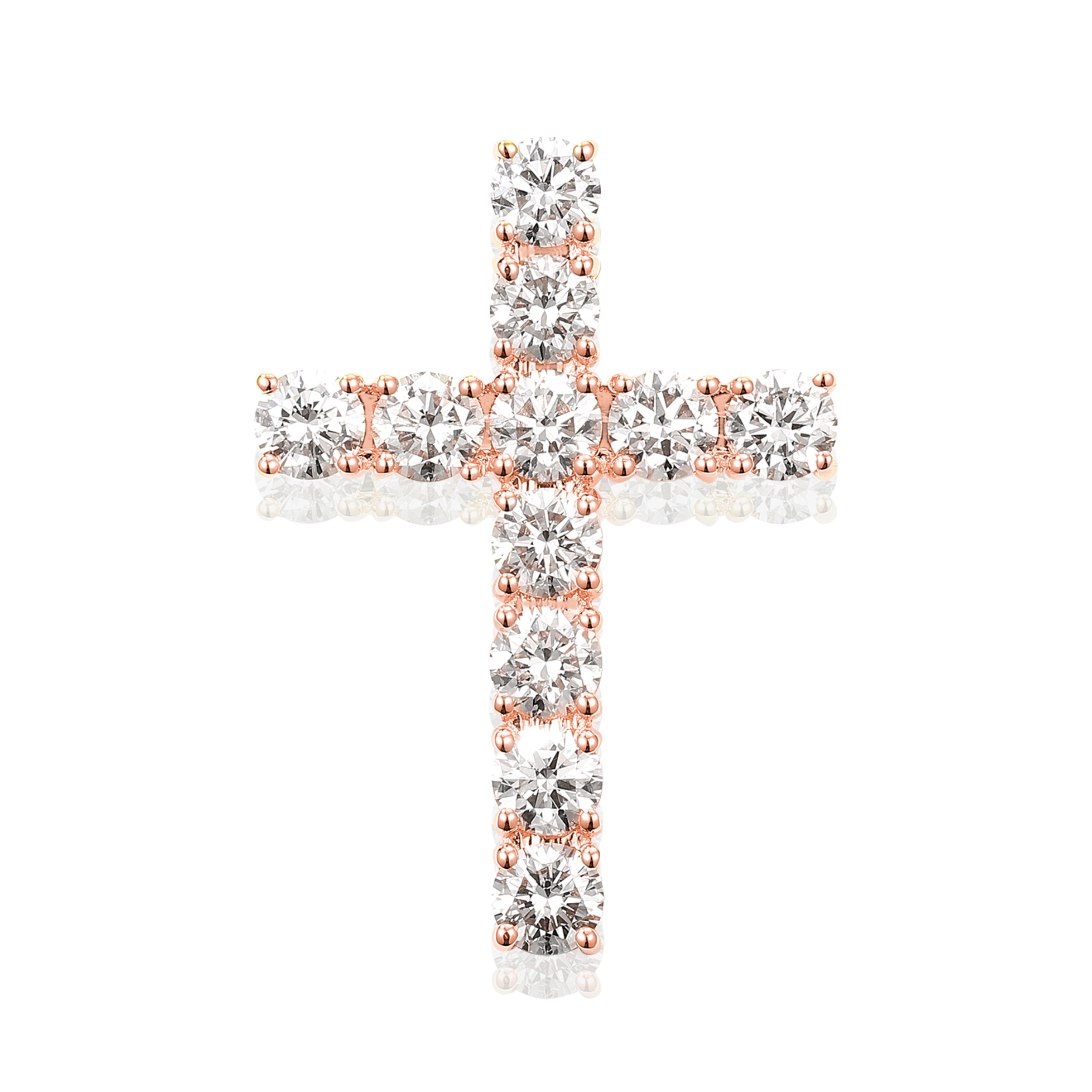 Ethereal Diamond Cross Pendant