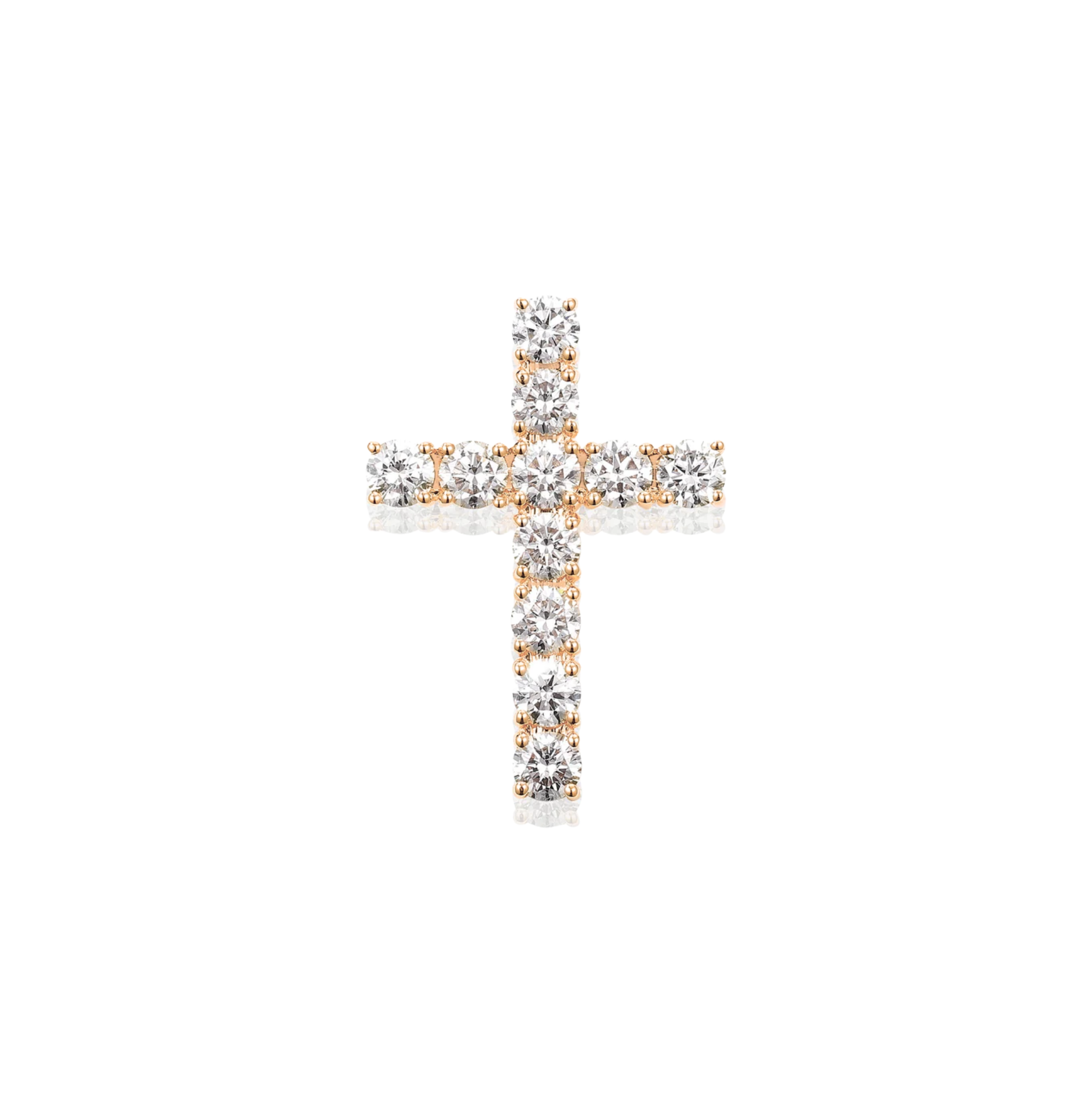 Ethereal Diamond Cross Pendant