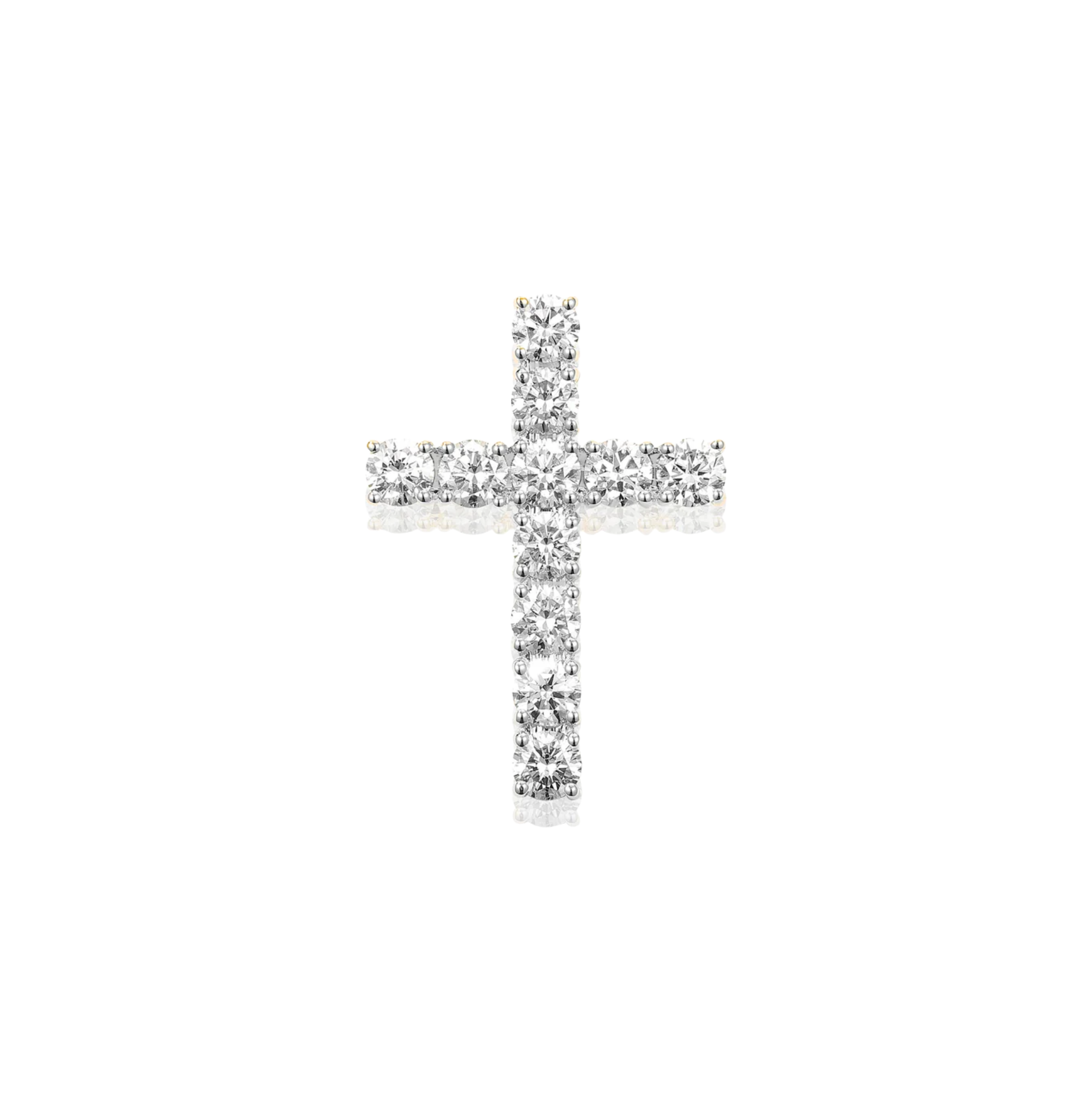 Ethereal Diamond Cross Pendant