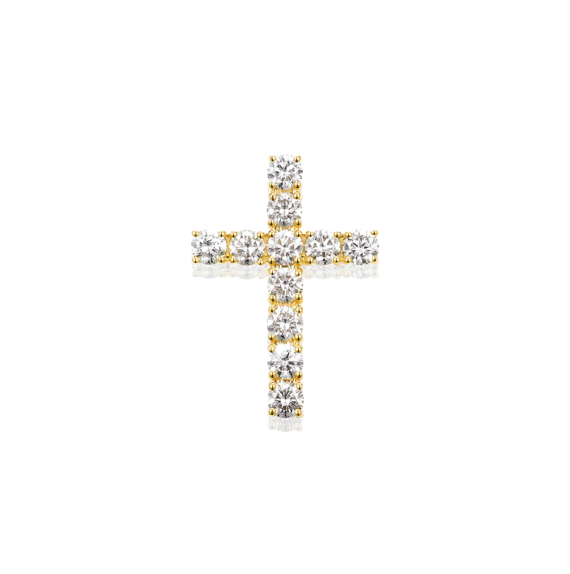 Ethereal Diamond Cross Pendant