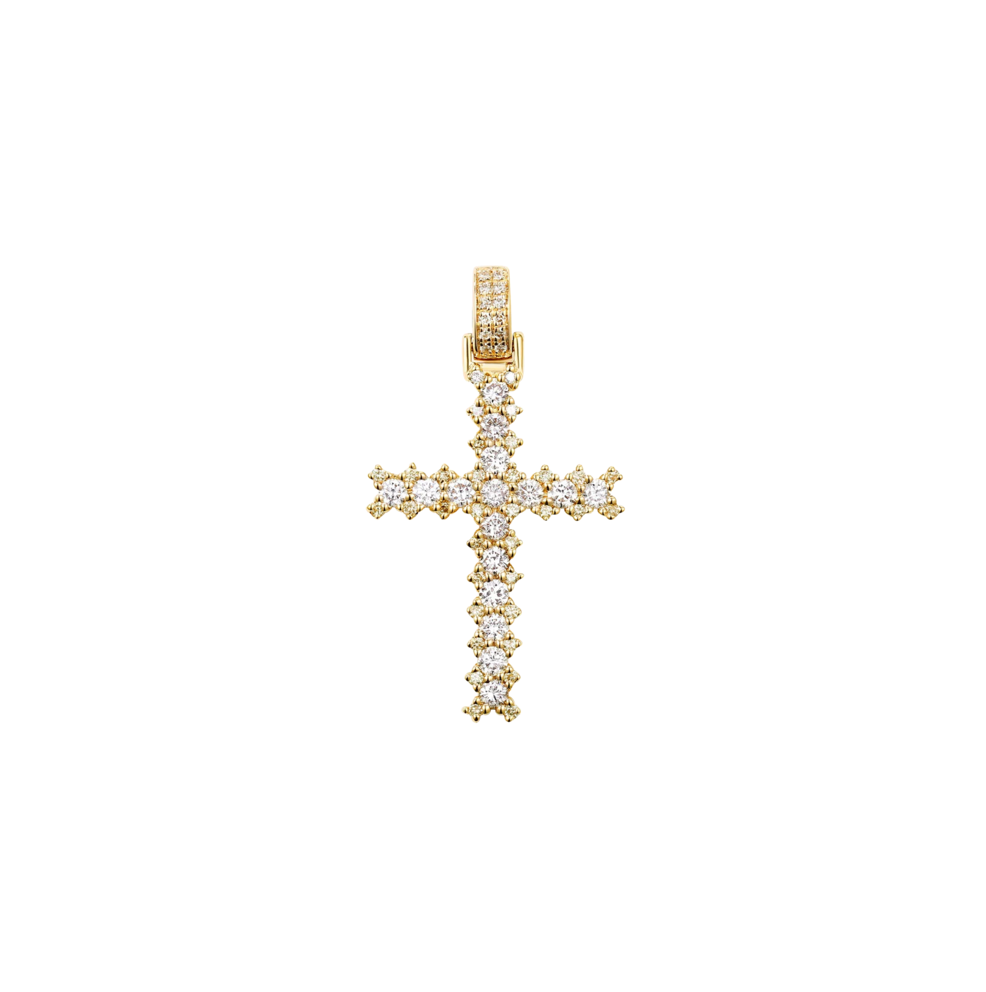 Luminous Diamond Cross Pendant