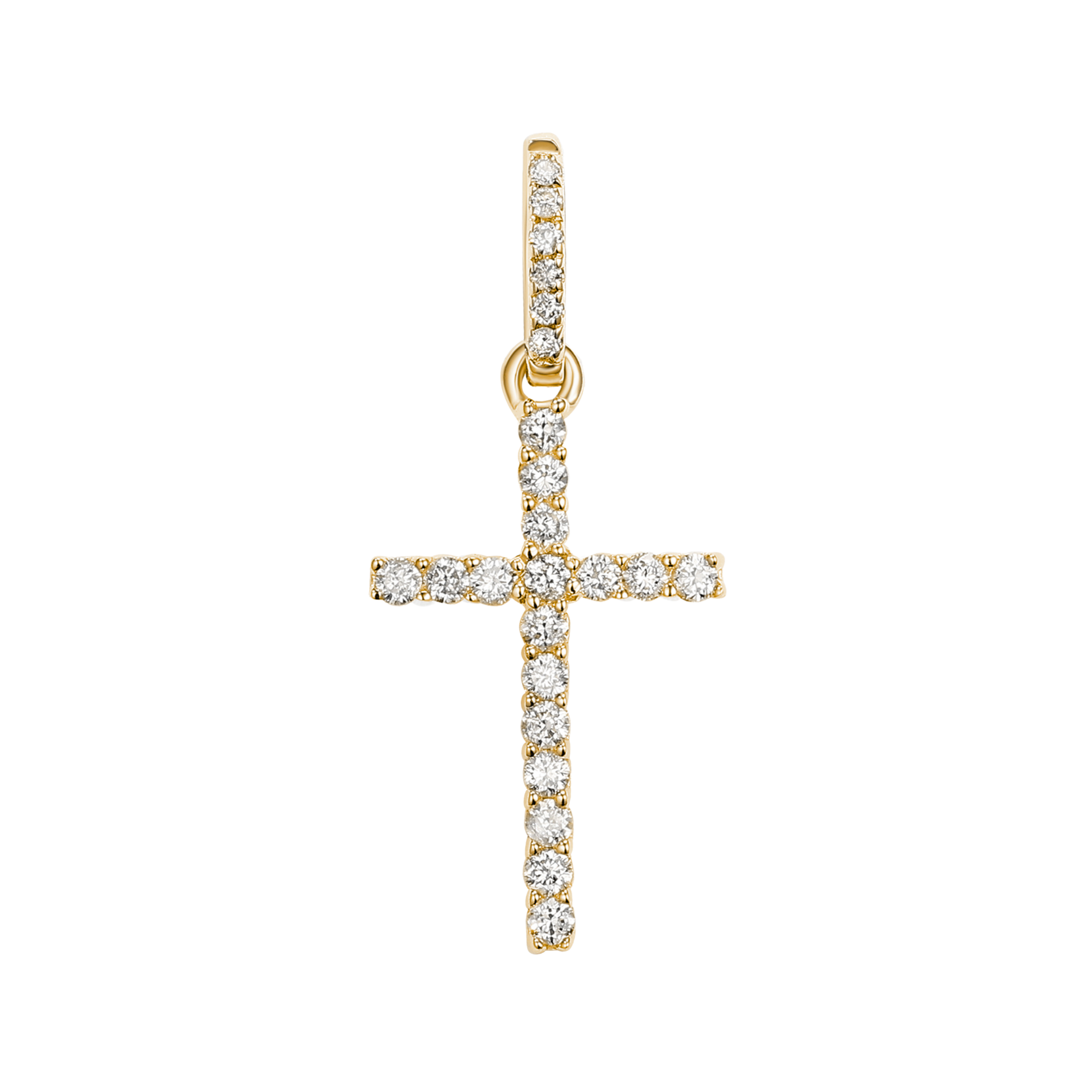 Mini Diamond Cross Pendant