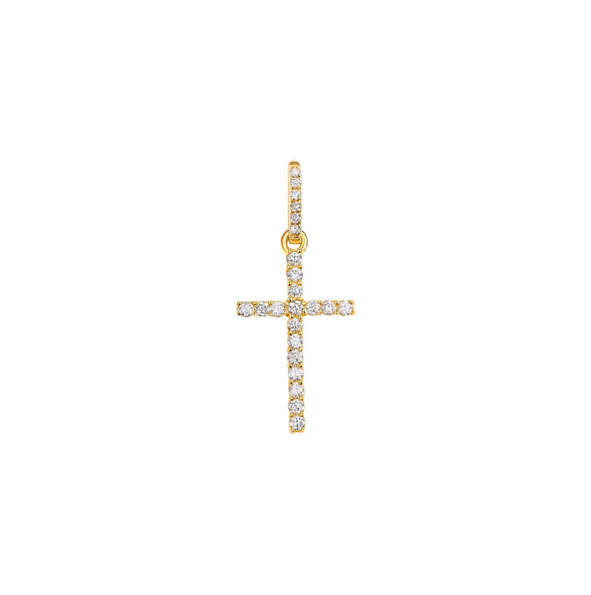 Mini Diamond Cross Pendant