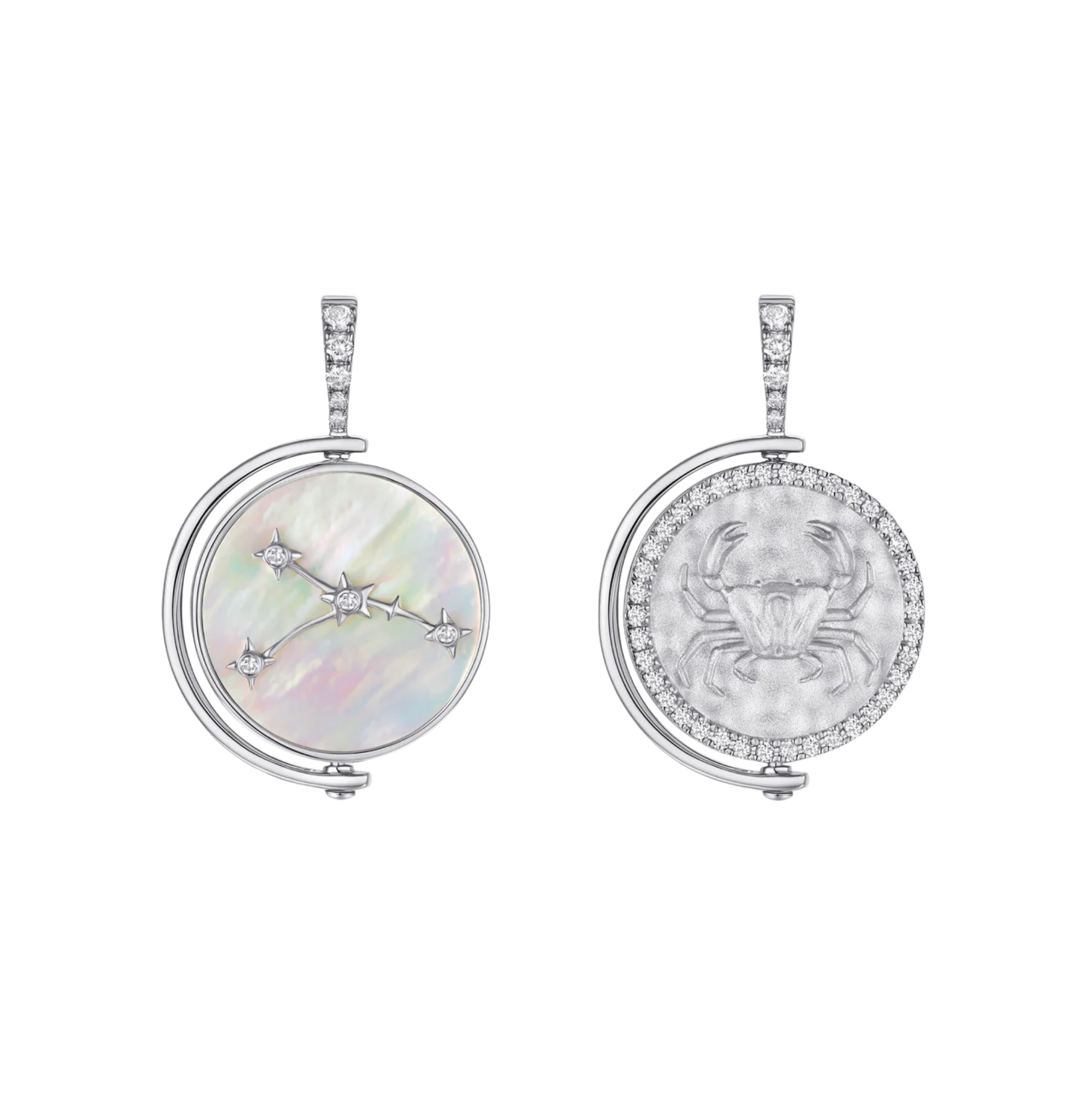 Cancer Diamond Constellation Pendant