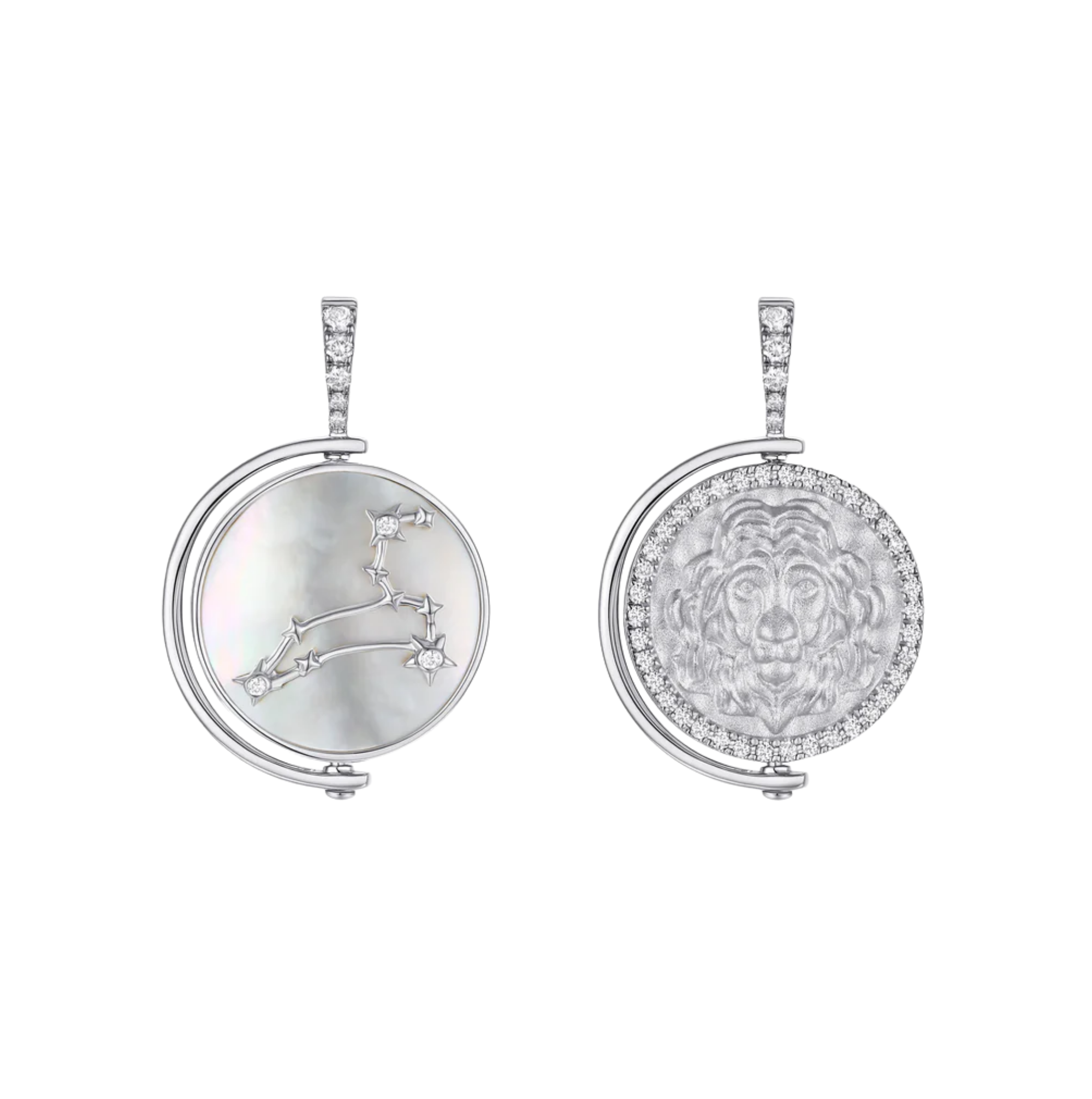 Leo Diamond Constellation Pendant