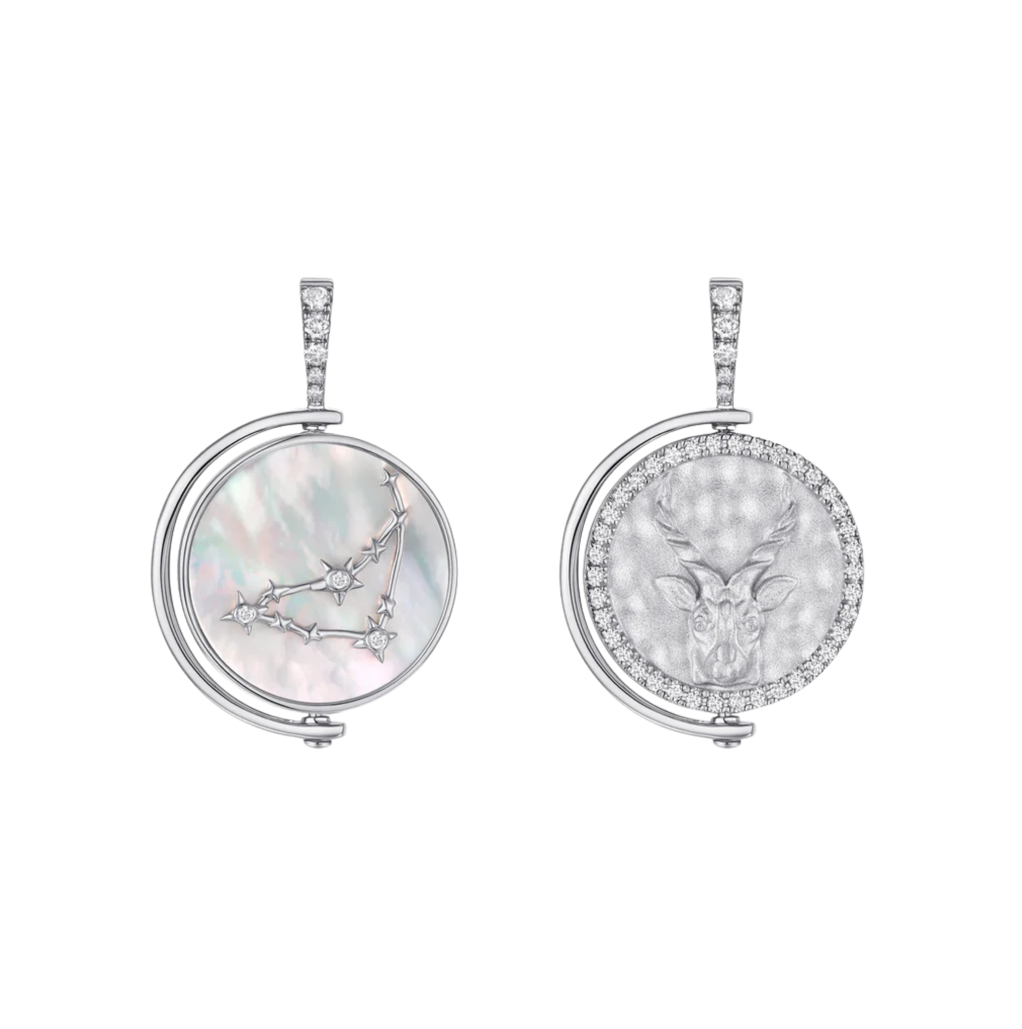 Capricorn Diamond Constellation Pendant