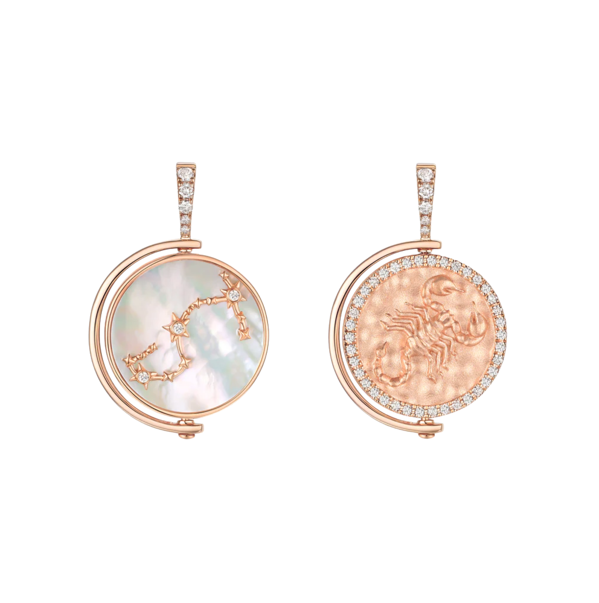 Scorpion Diamond Constellation Pendant