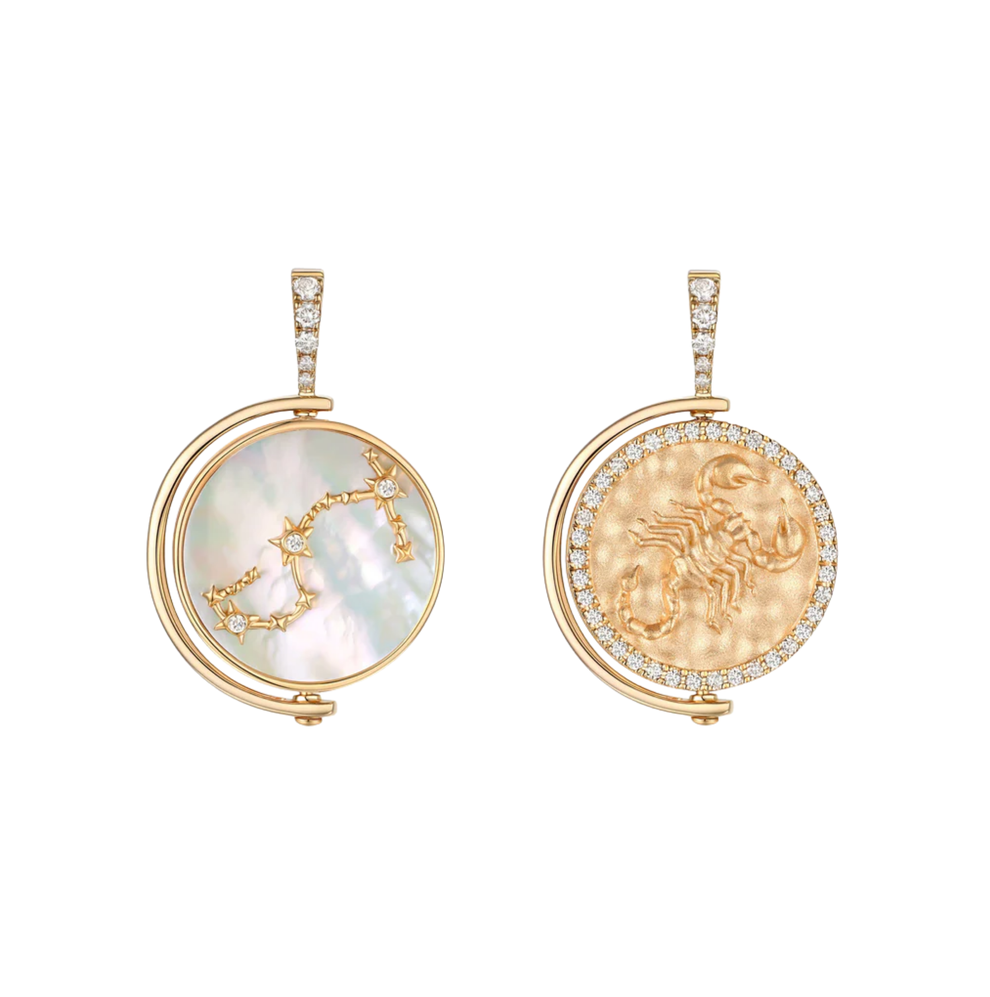 Scorpion Diamond Constellation Pendant