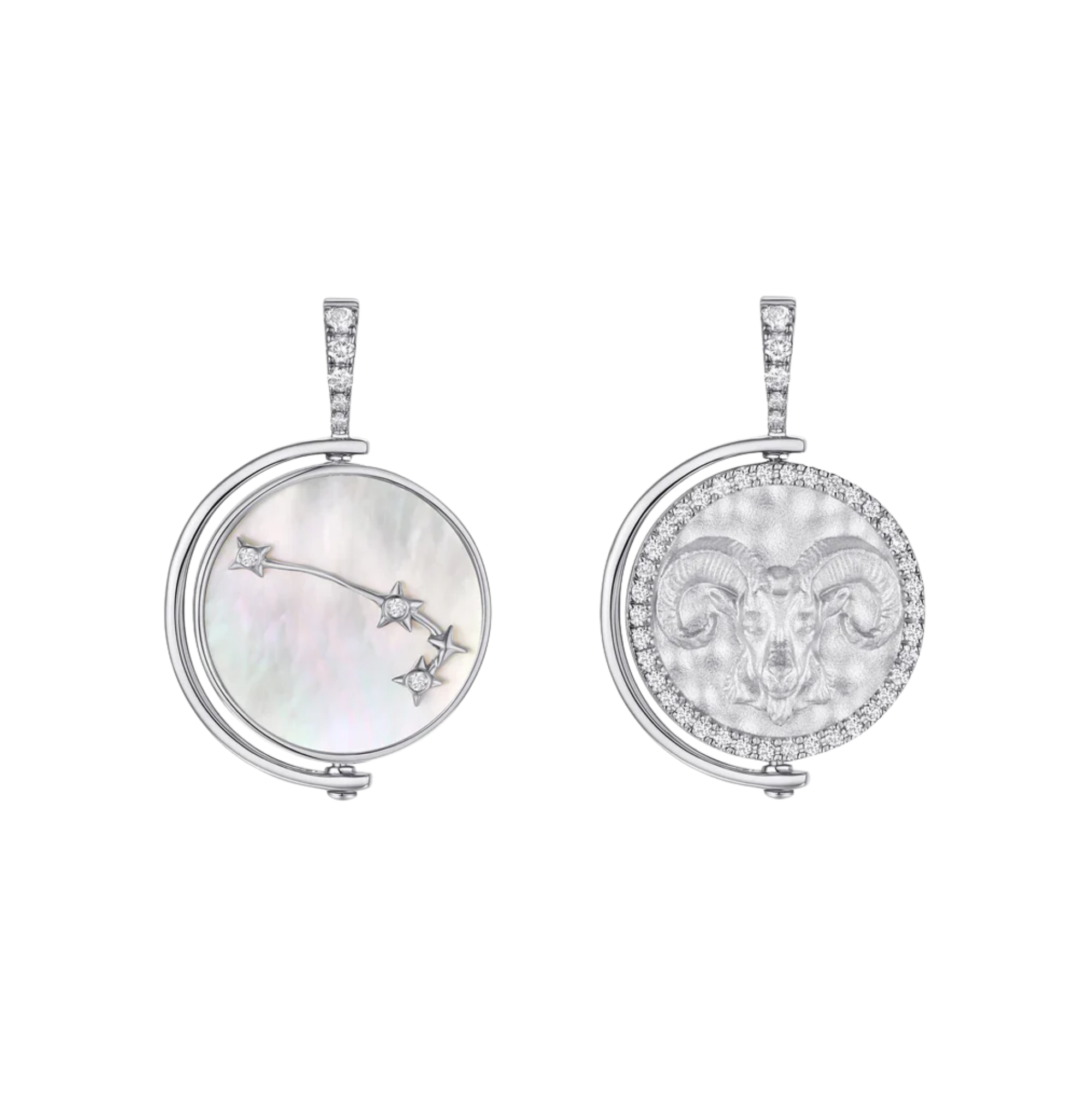 Aries Diamond Constellation Pendant