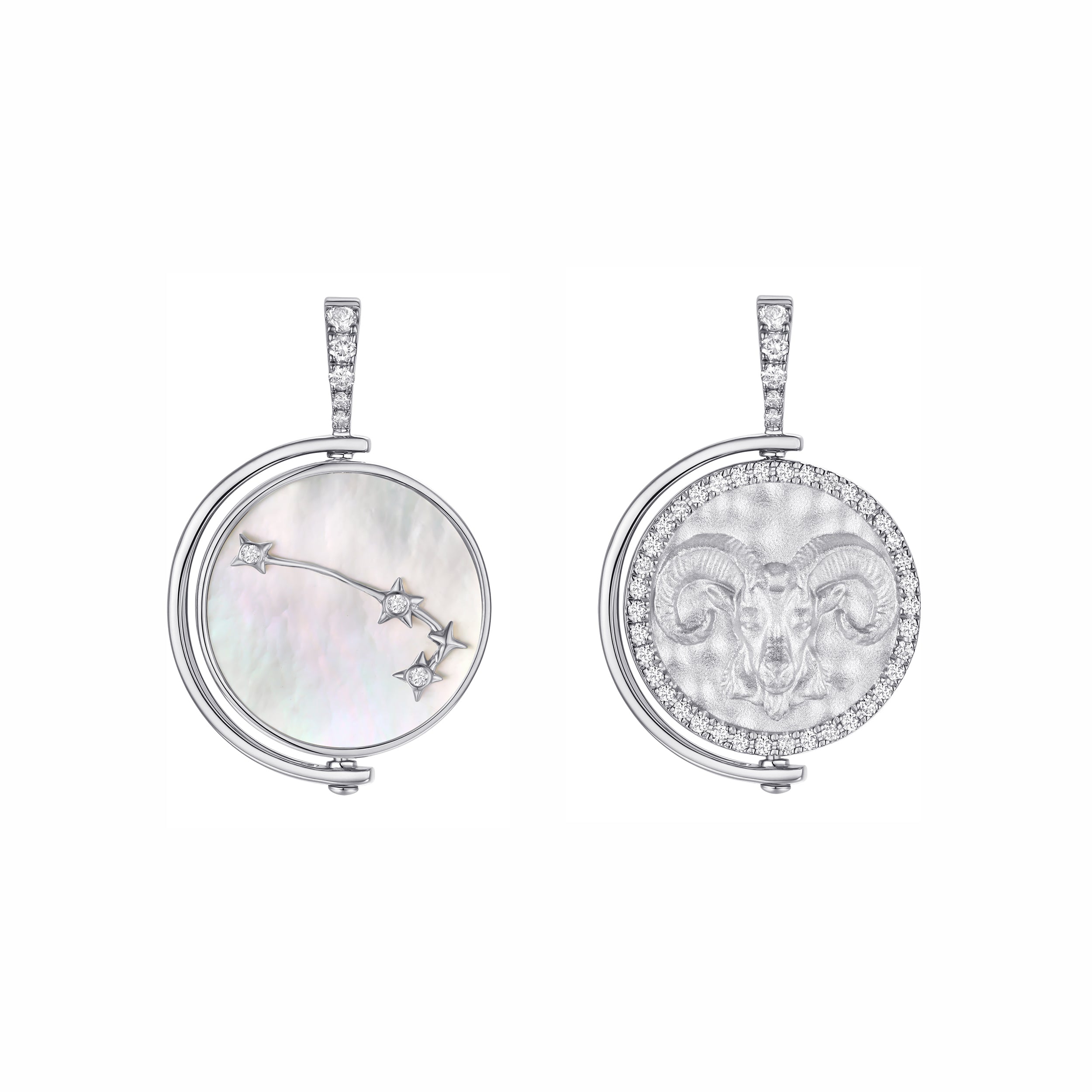 Aries Diamond Constellation Pendant