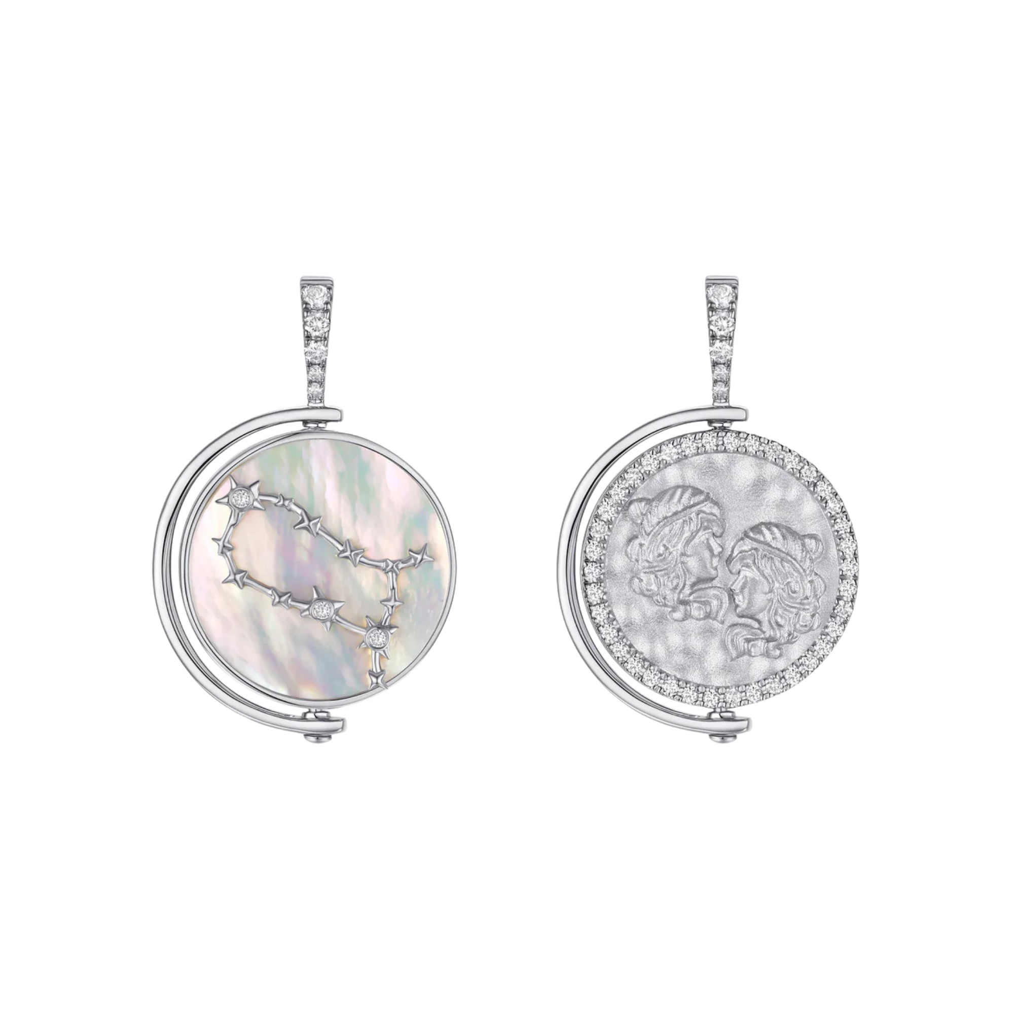 Gemini Diamond Constellation Pendant