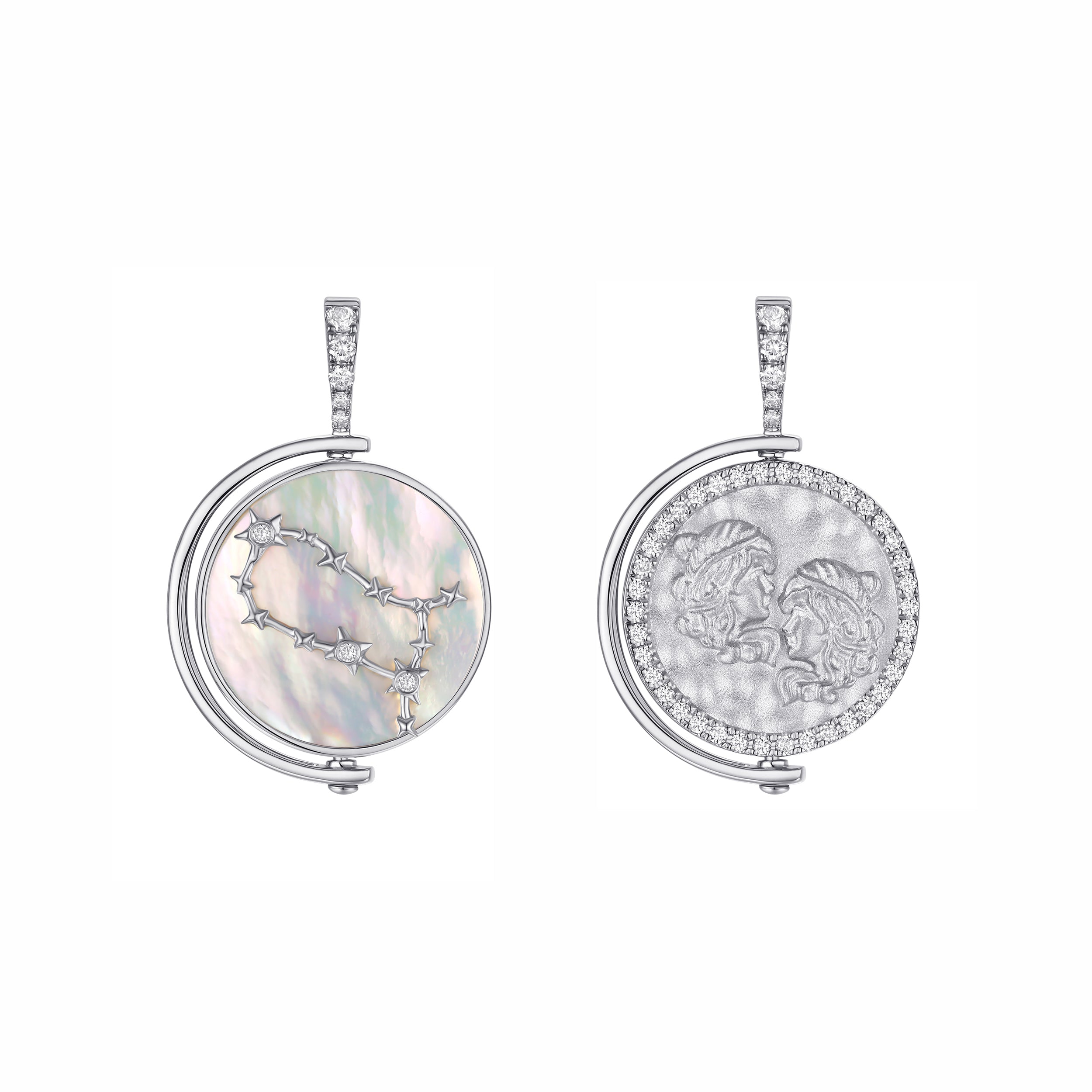 Gemini Diamond Constellation Pendant