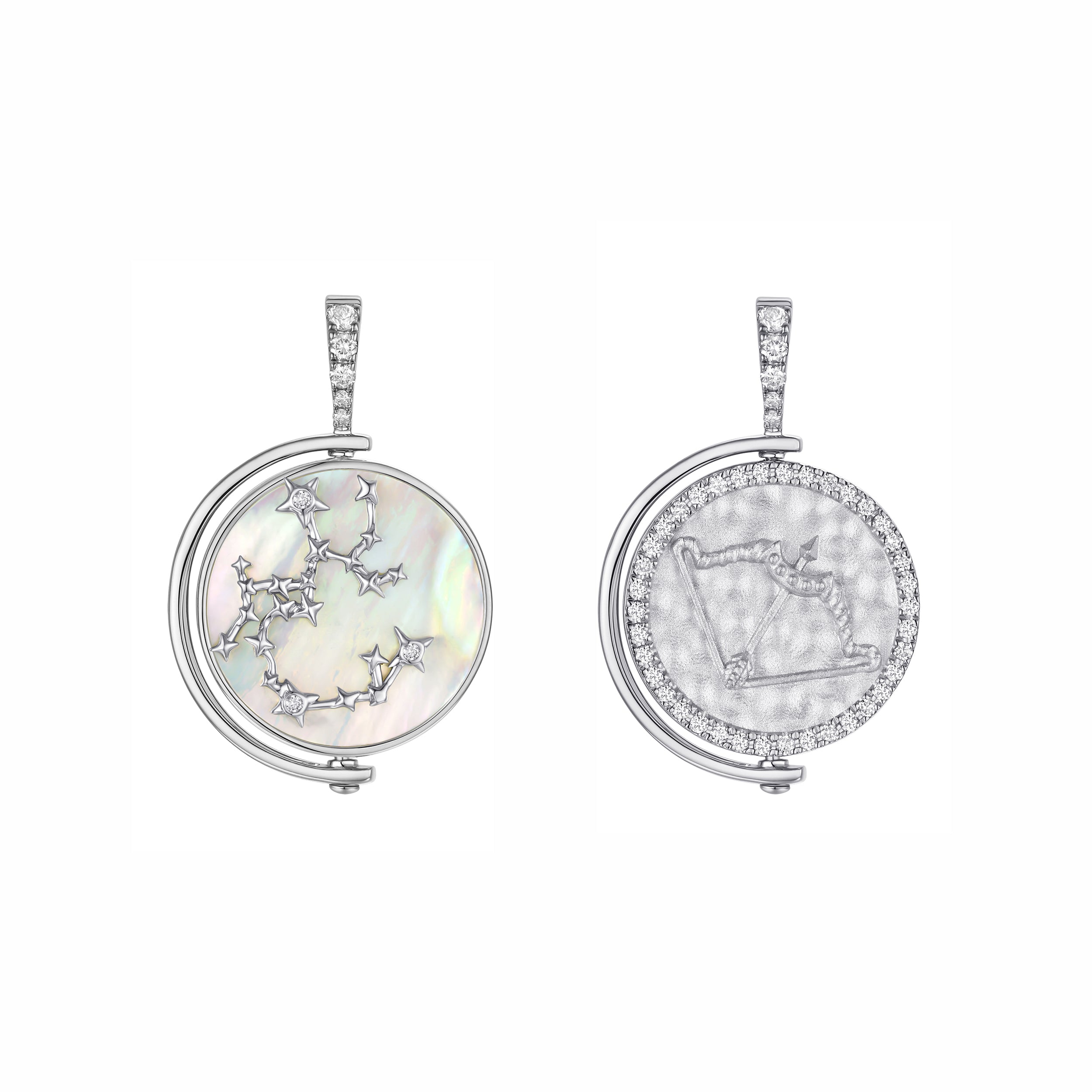 Sagittarius Diamond Constellation Pendant