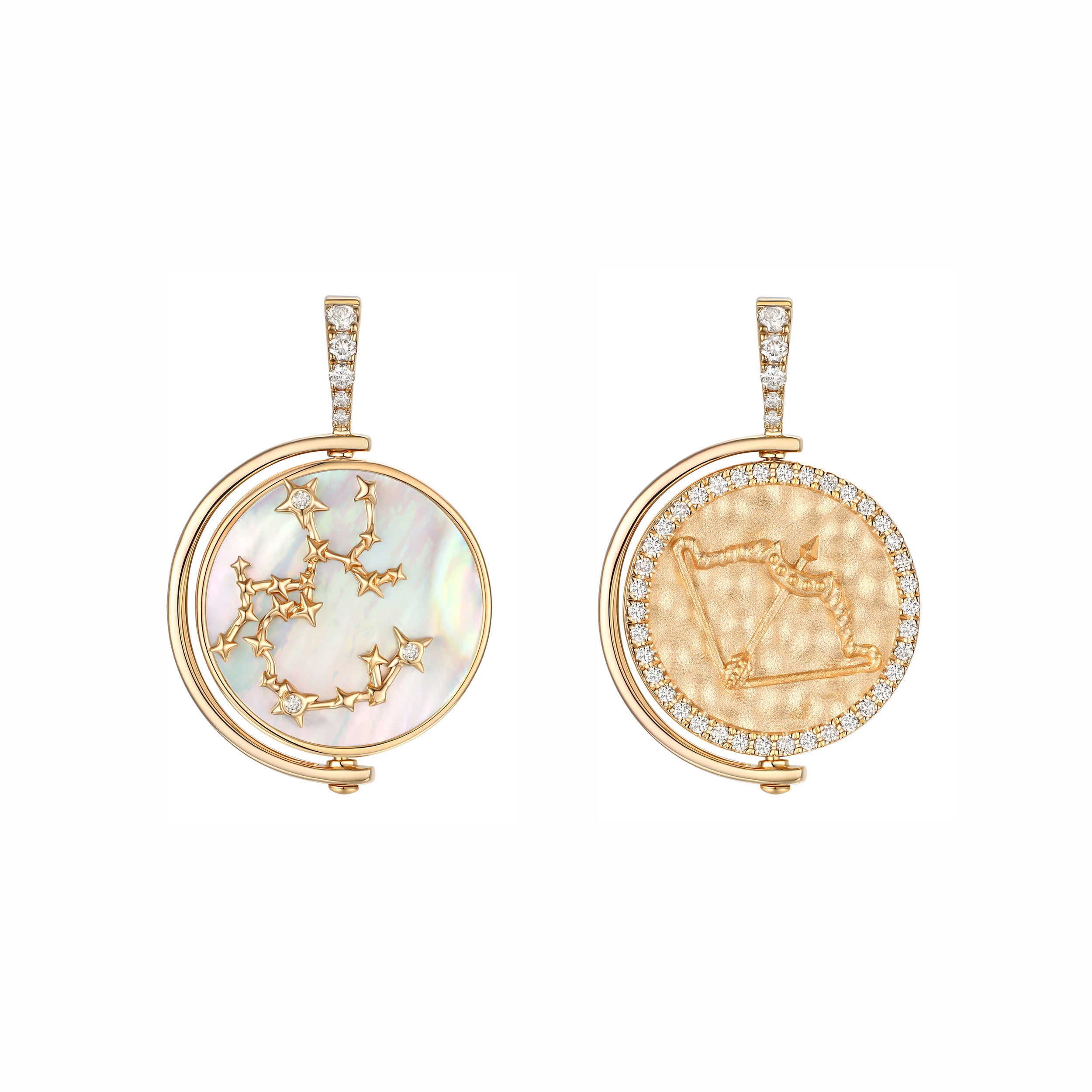 Sagittarius Diamond Constellation Pendant