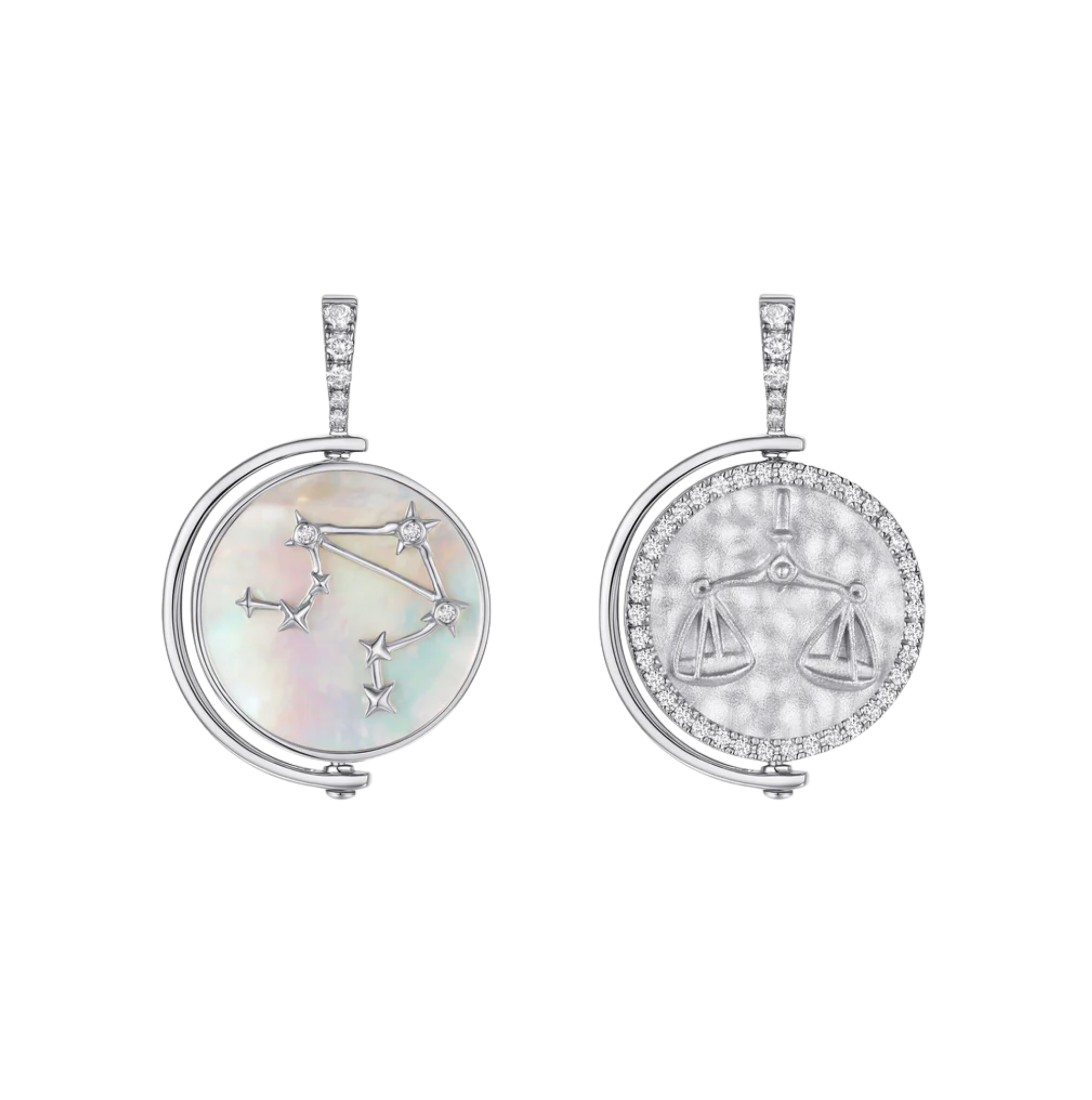 Libra Diamond Constellation Pendant
