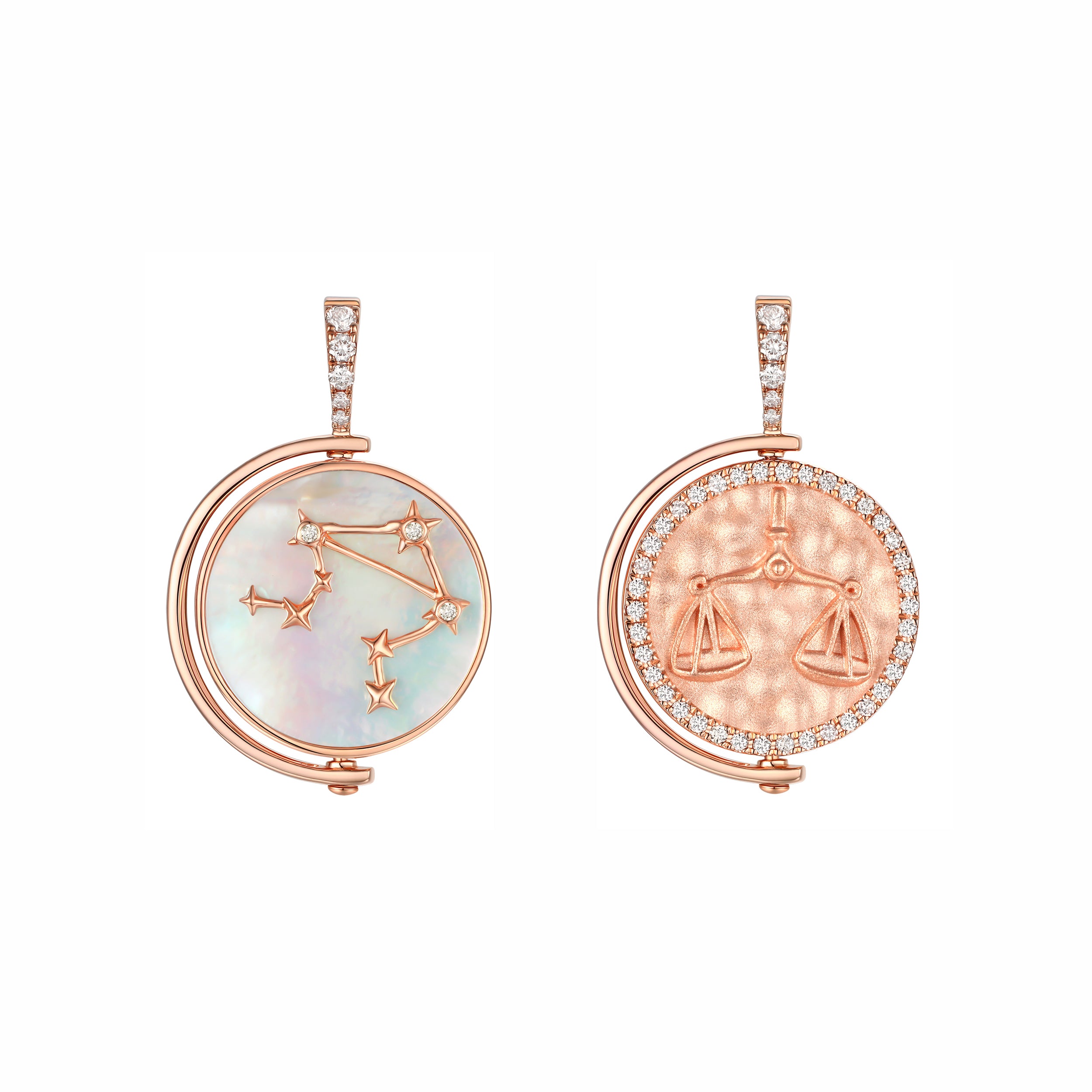 Libra Diamond Constellation Pendant