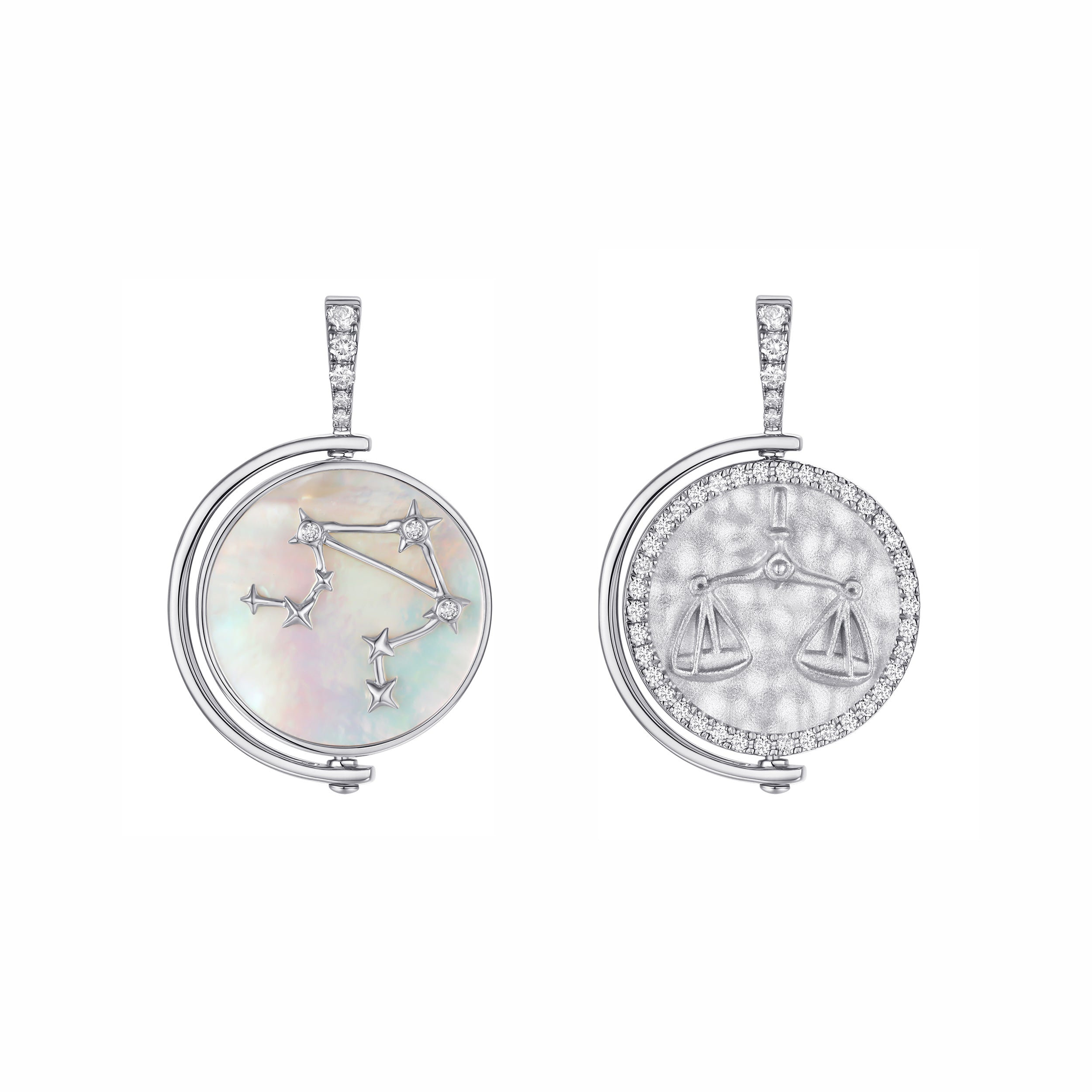 Libra Diamond Constellation Pendant