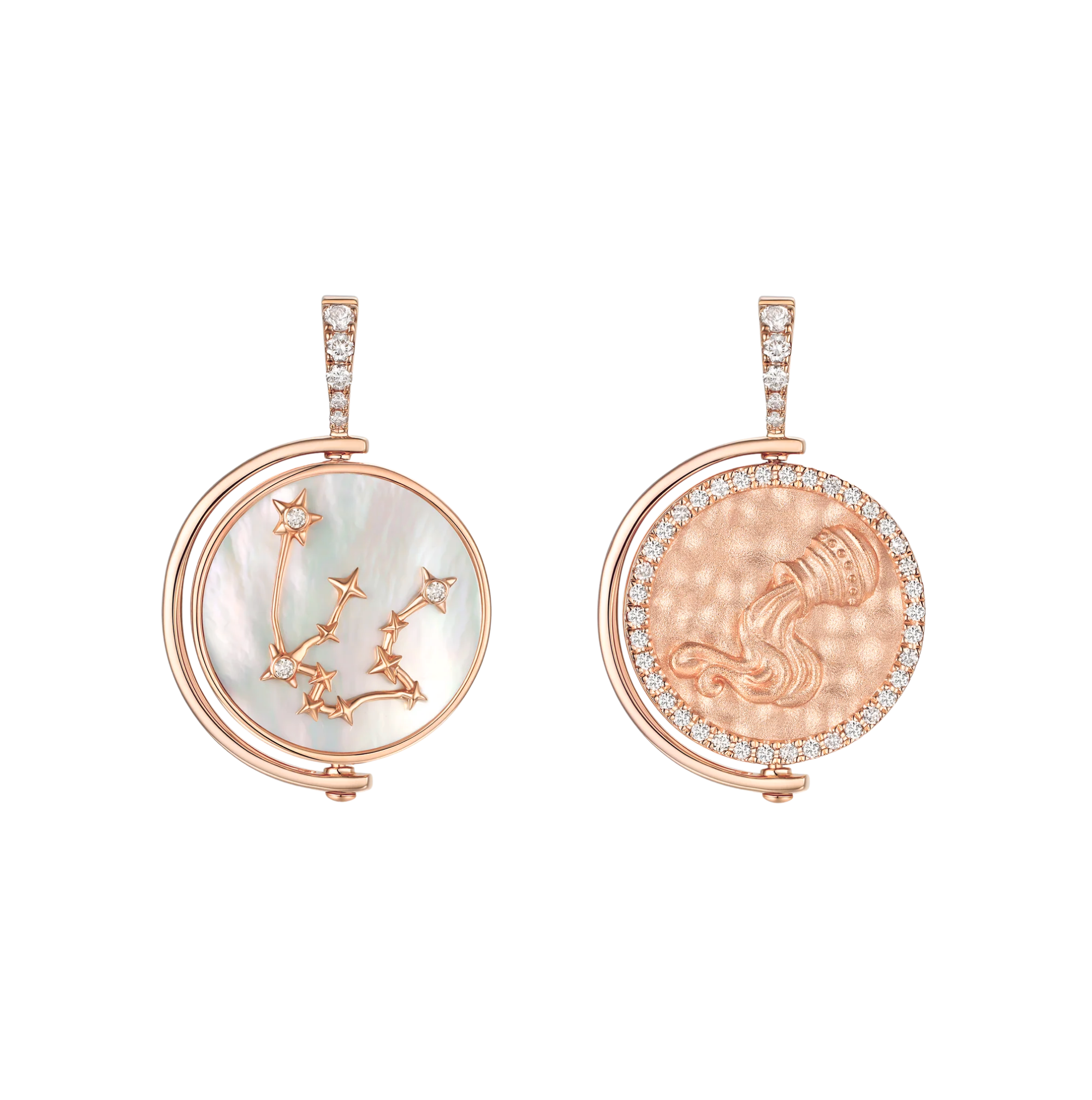 Aquarius Diamond Constellation Pendant