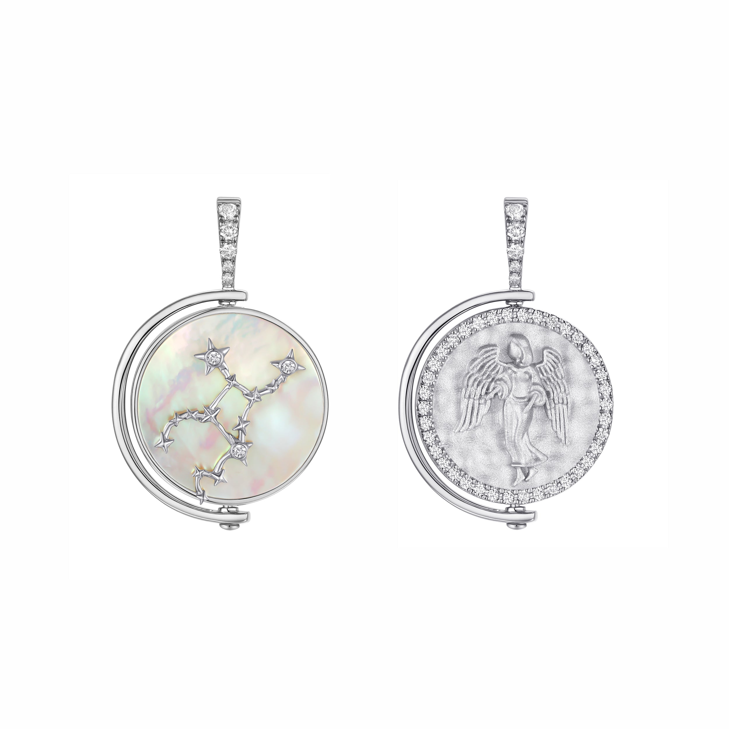 Virgo Diamond Constellation Pendant