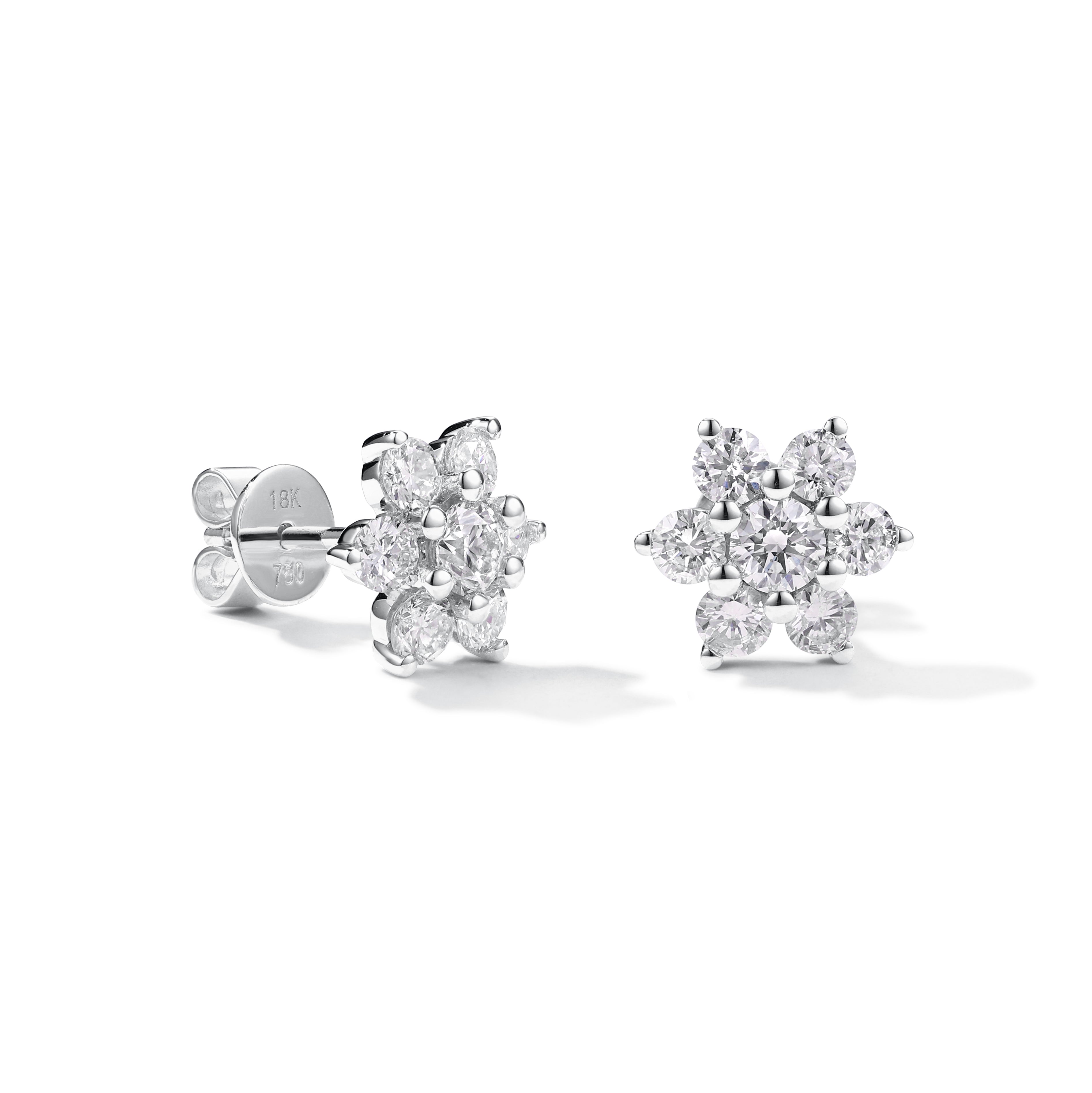 1ct Star Stud Earrings