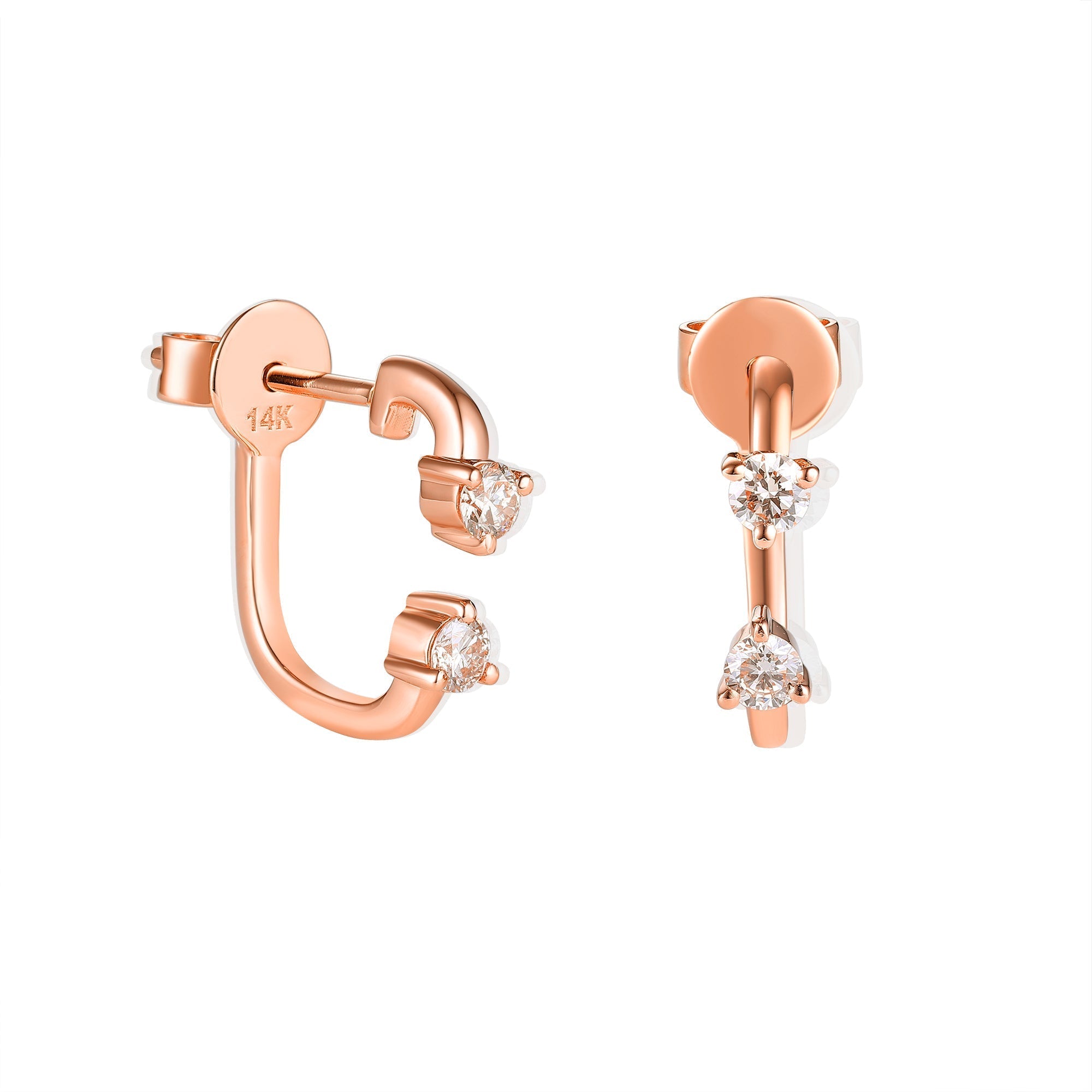 Duo Diamond Earrings