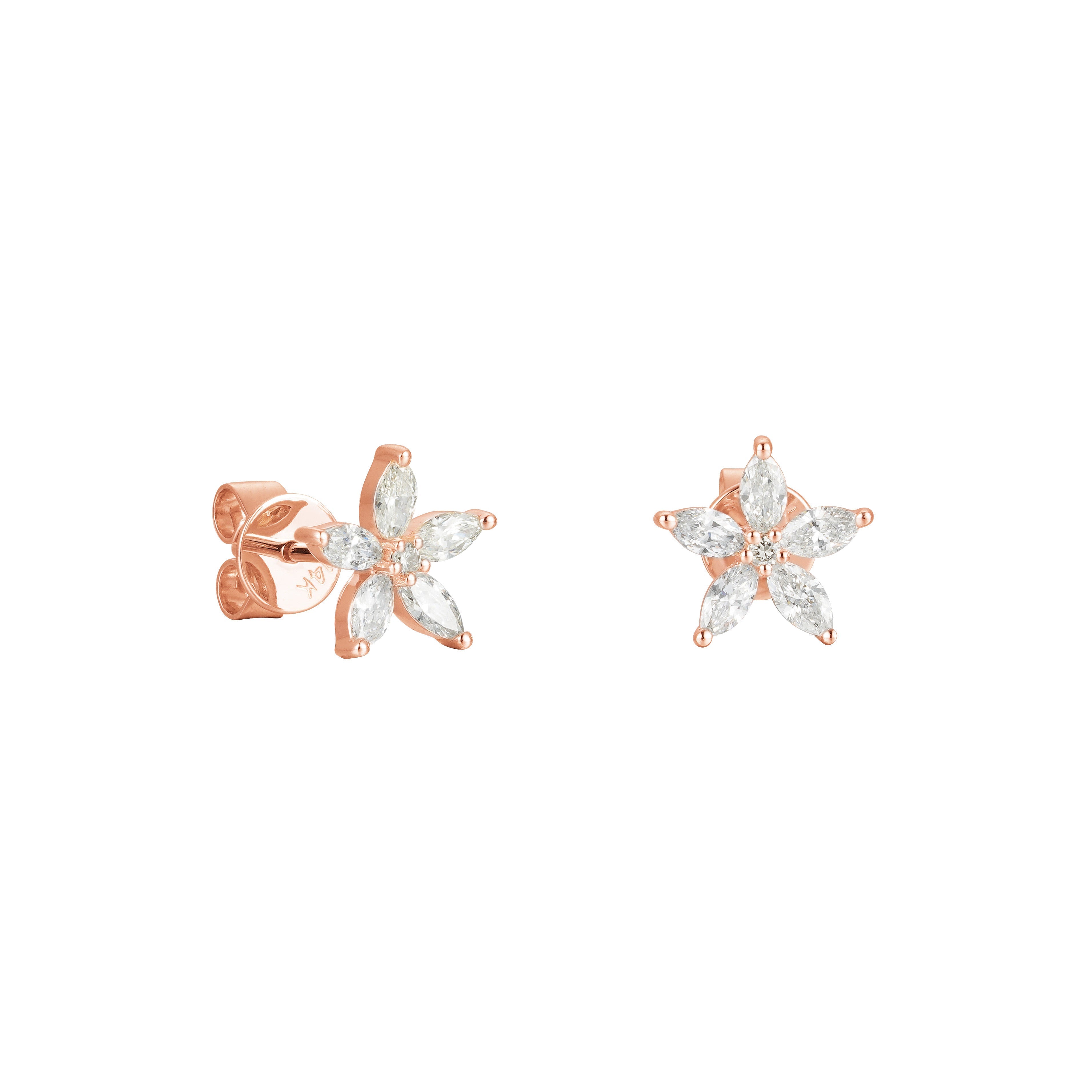 Marquise Star Diamond Earrings