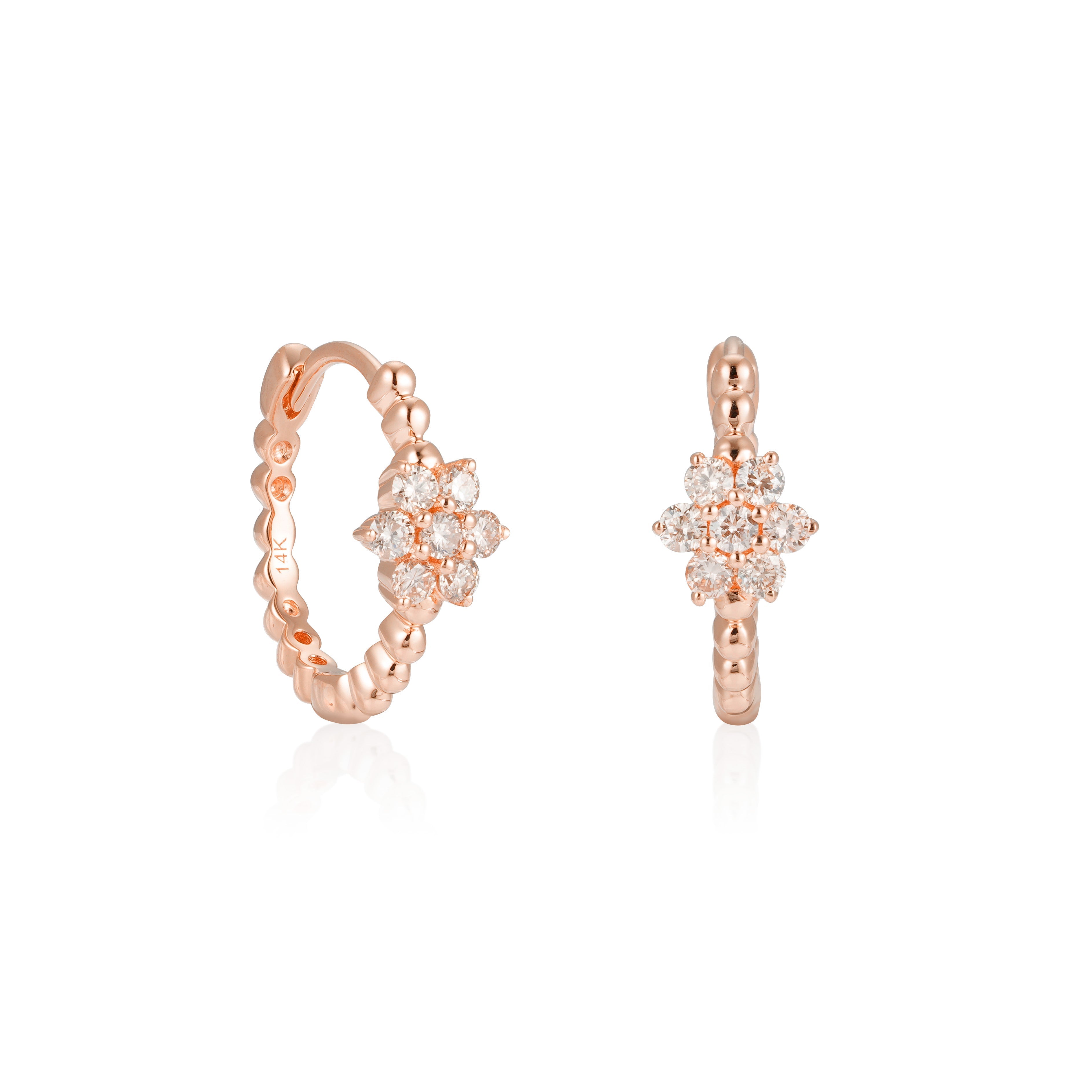 Blossoming Bling Diamond Earrings